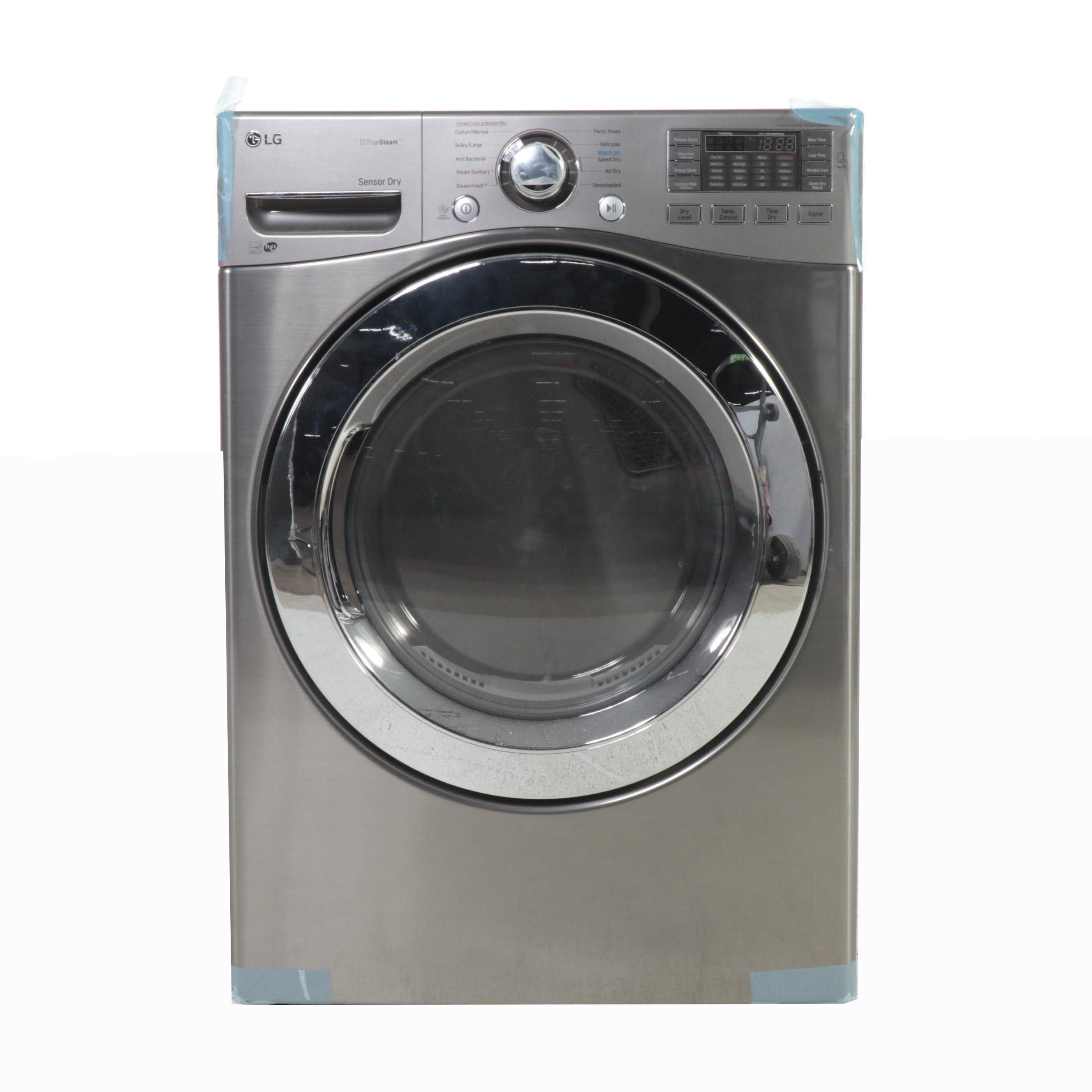 LG 7.4 Cu. Ft. Graphite Steel True Stream Sensor Dry Electric Dryer