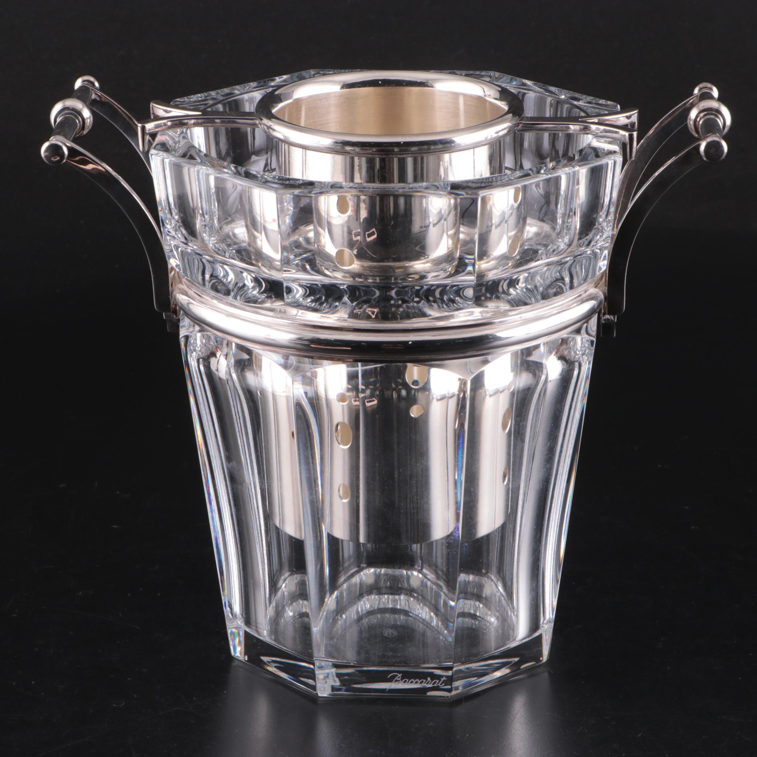 Baccarat Crystal "Harcourt-Versailles" Wine Bucket with Bottle Sleeve