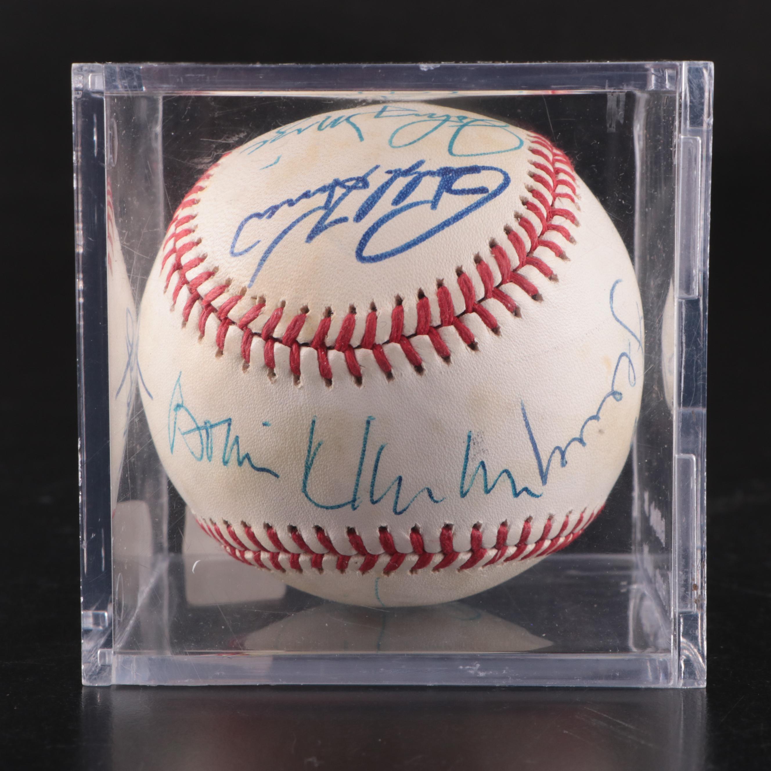 Willie Mays, Stan Musial, Hank Aaron, and More Signed Rawlings Baseball