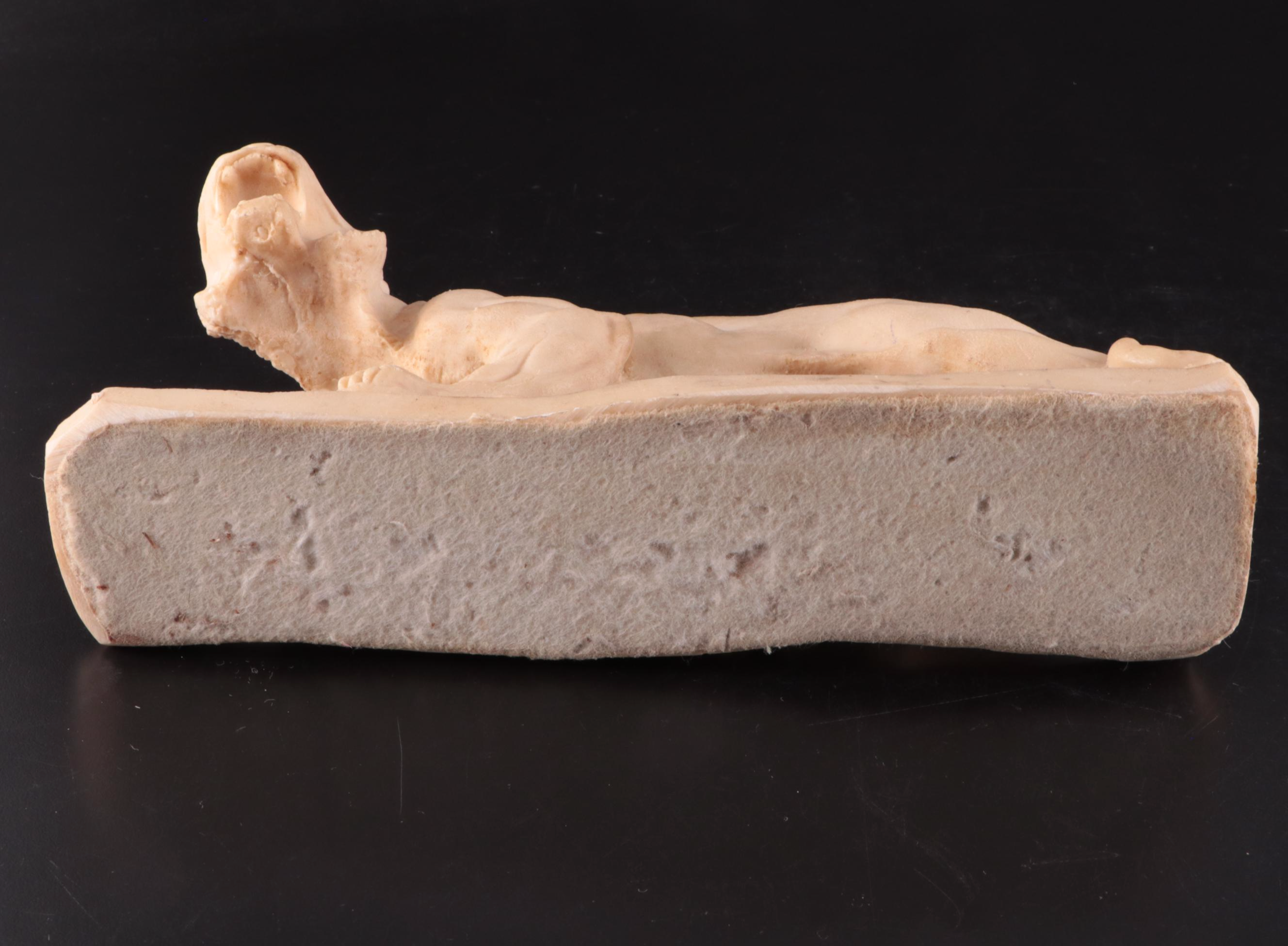 Art Deco Style Resin Tiger Figurine, Early to Mid 20th Century