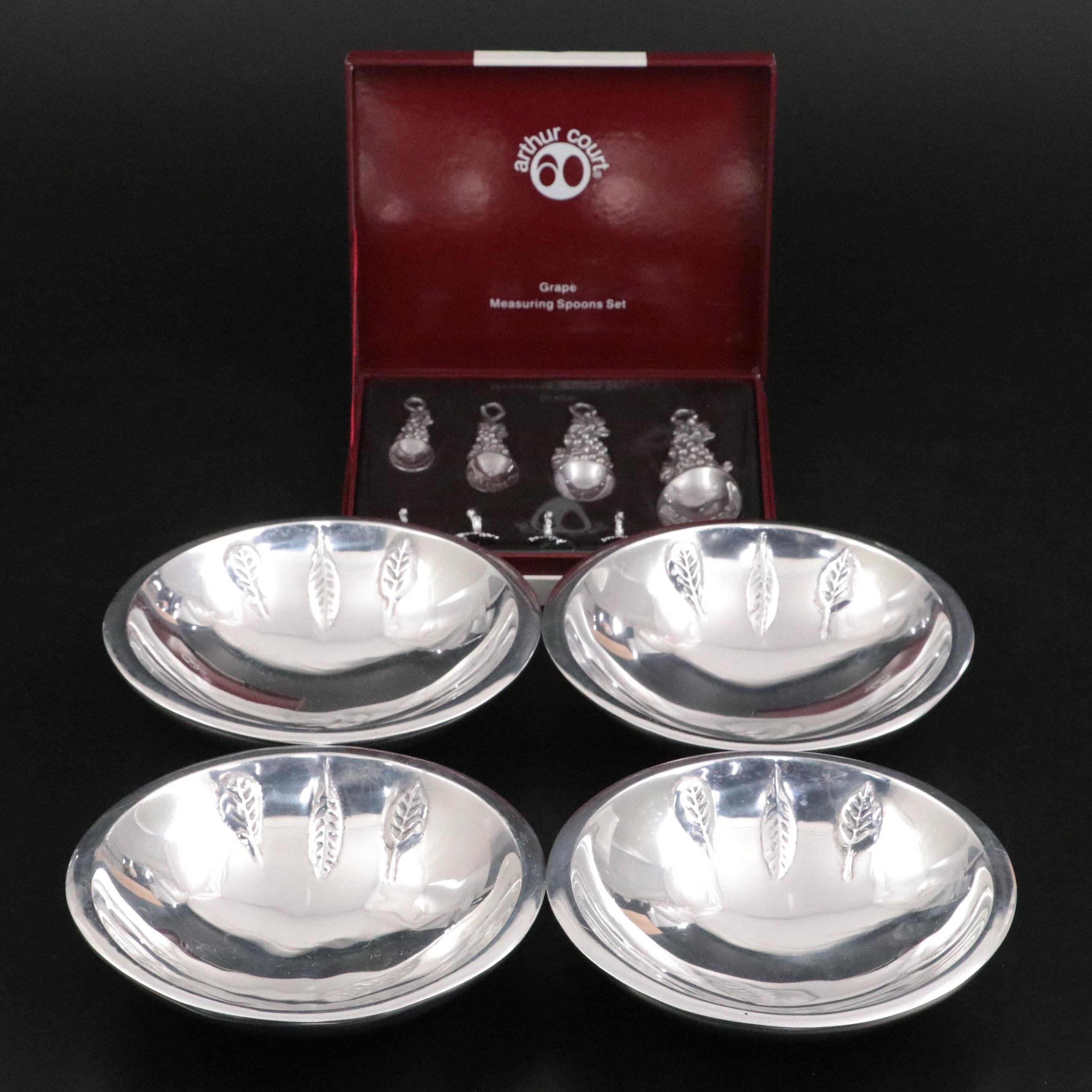 Arthur Court Measuring Spoons Set with Portmeirion Bowls EBTH