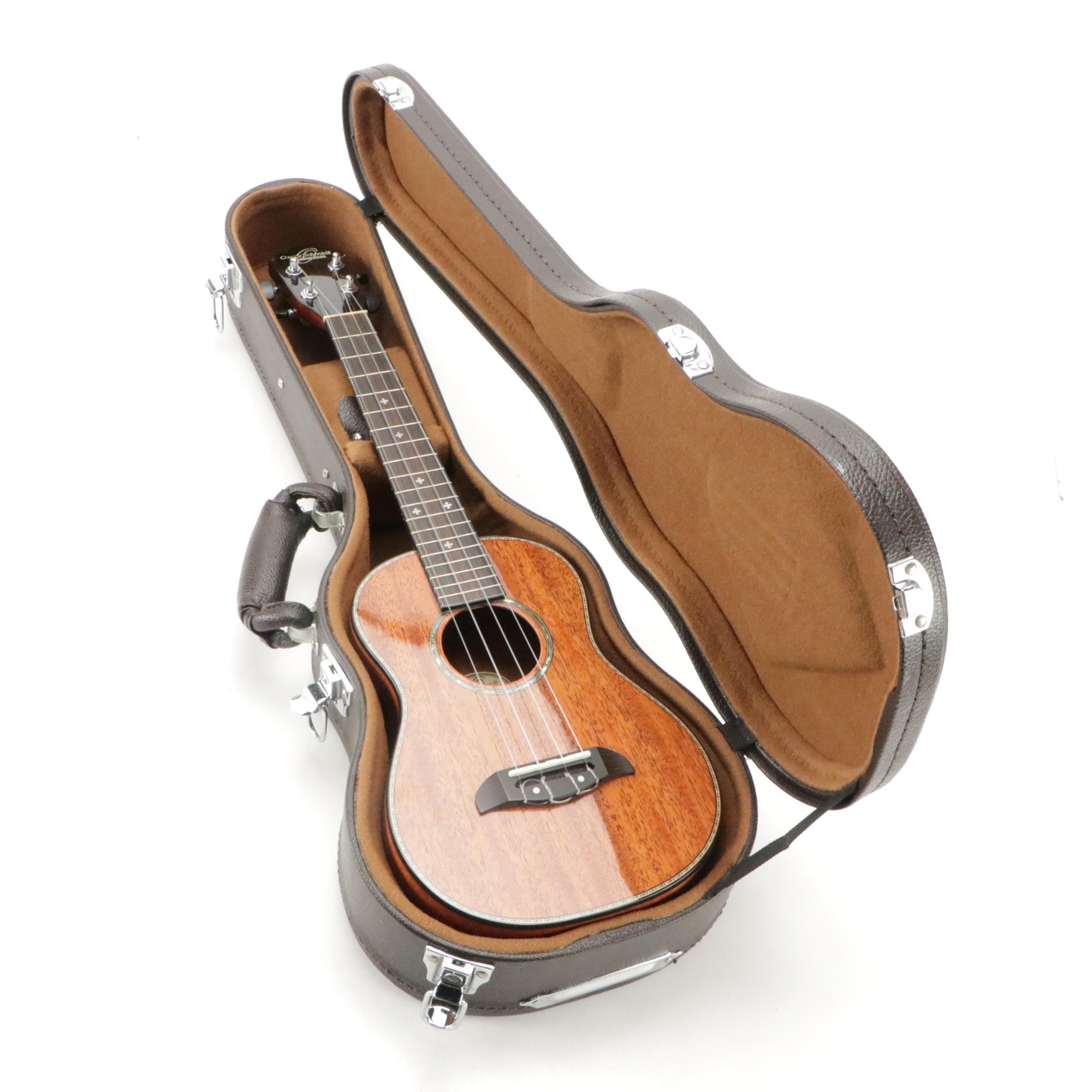 Oscar Schmidt by Washburn Mahogany Ukulele in Case