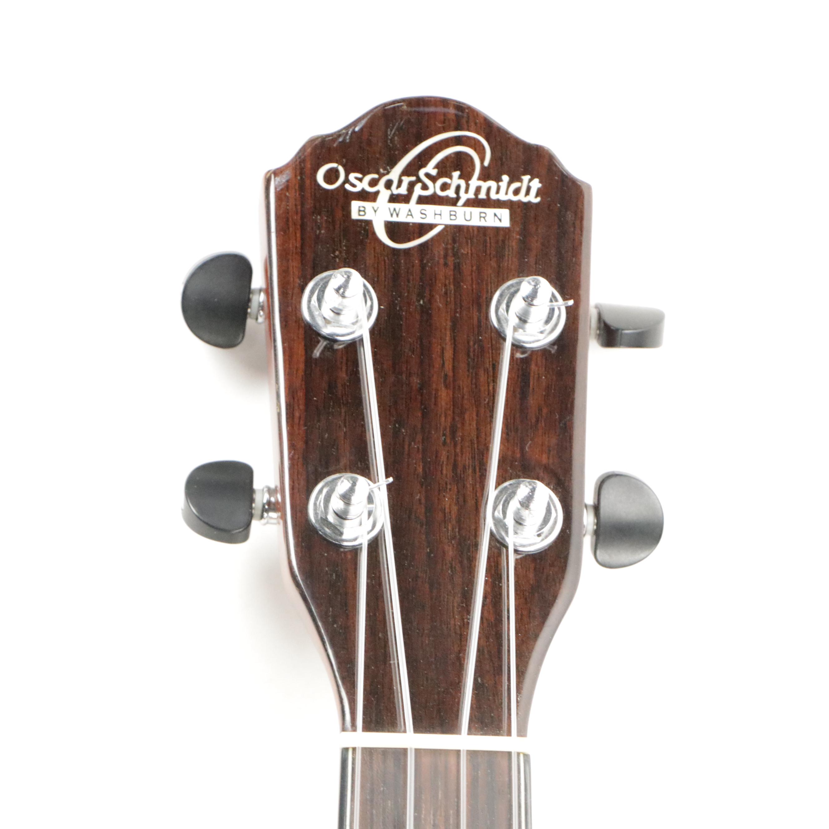 Oscar Schmidt by Washburn Mahogany Ukulele in Case