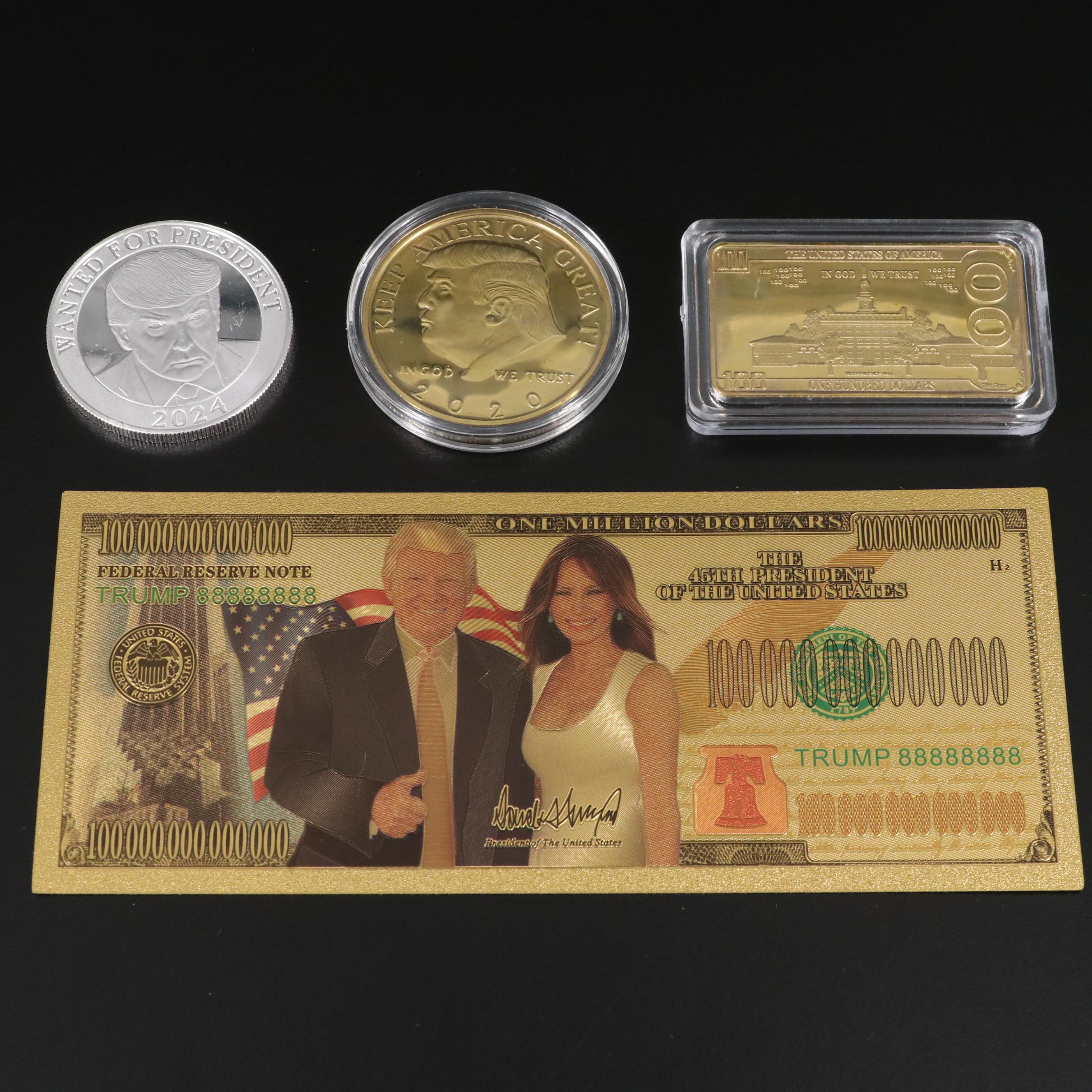 Trump Themed Coin and Currency Lot