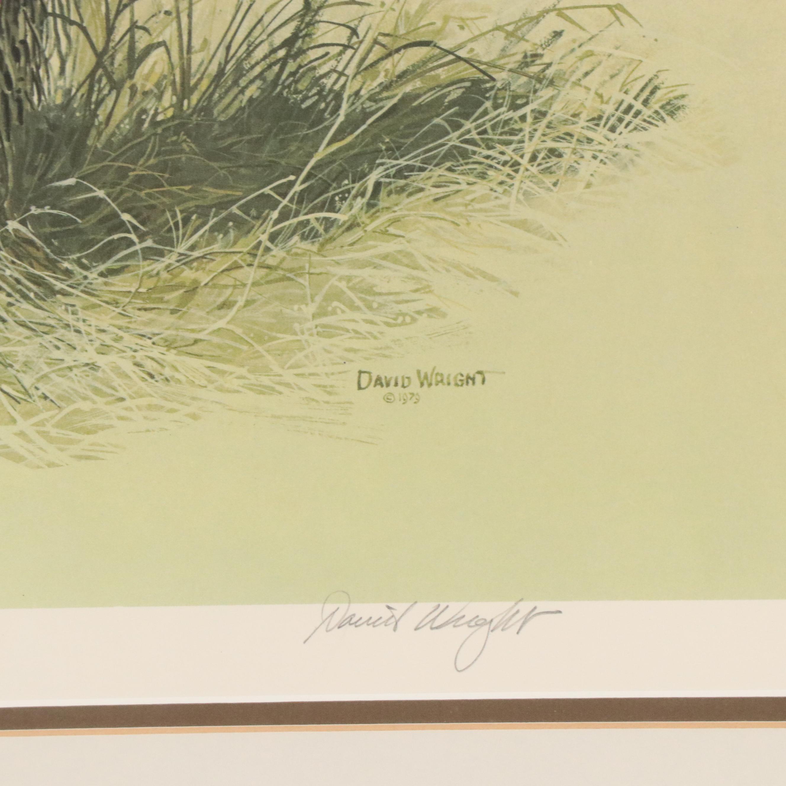 David Wright Offset Print "Wind River Man"