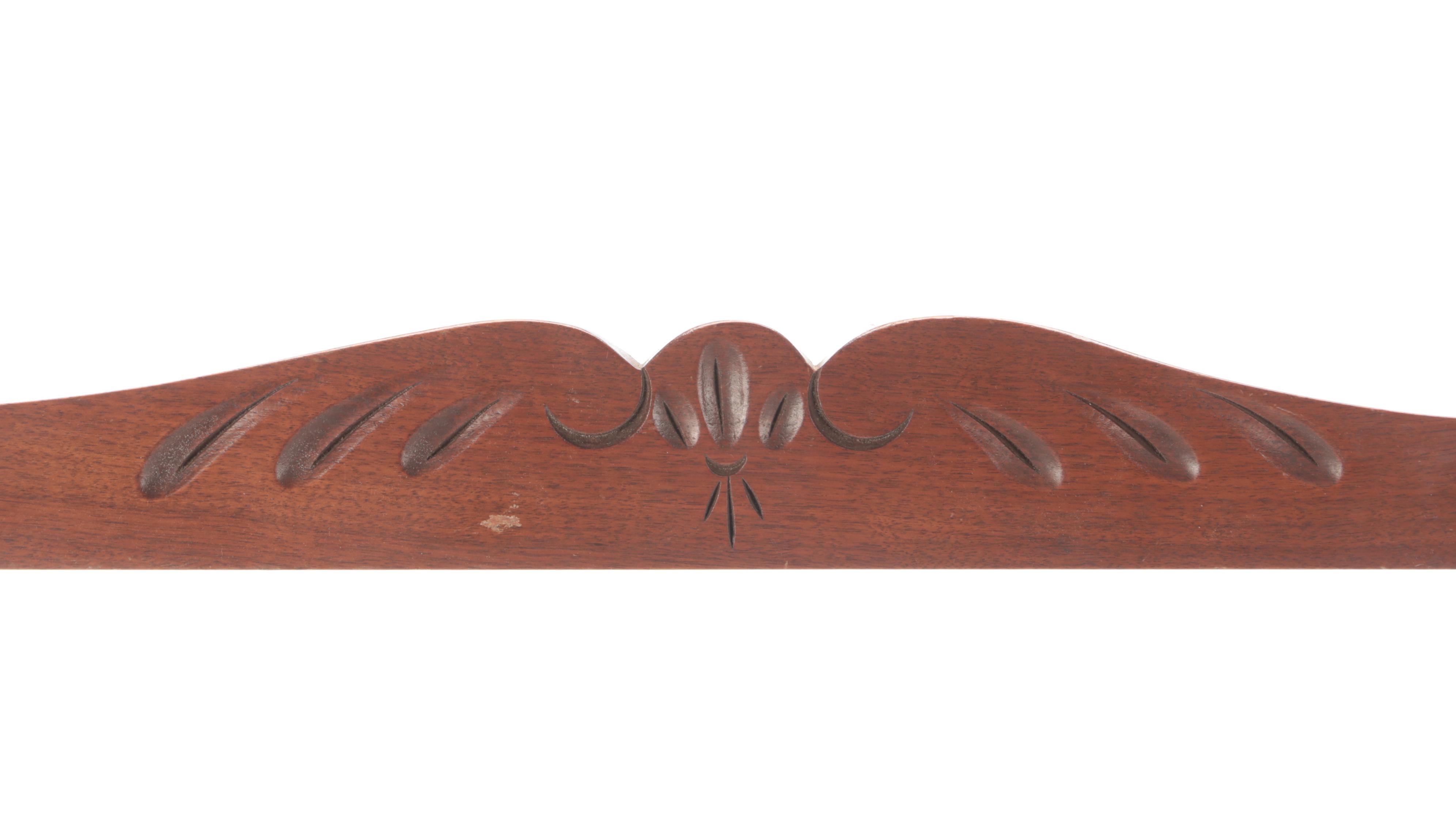 Hand-Carved Wooden Rifle Rack