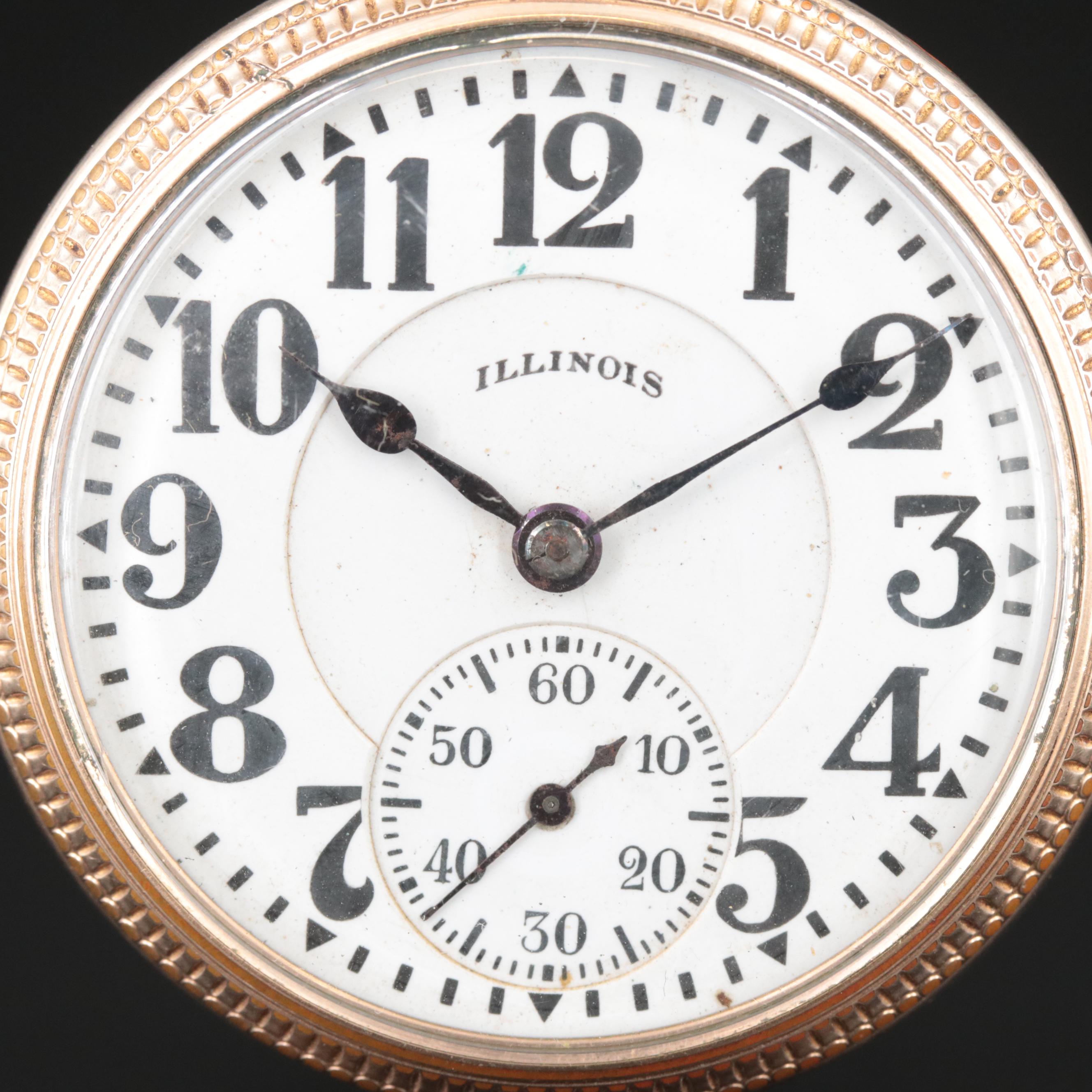 1928 Illinois Railroad-Grade Pocket Watch