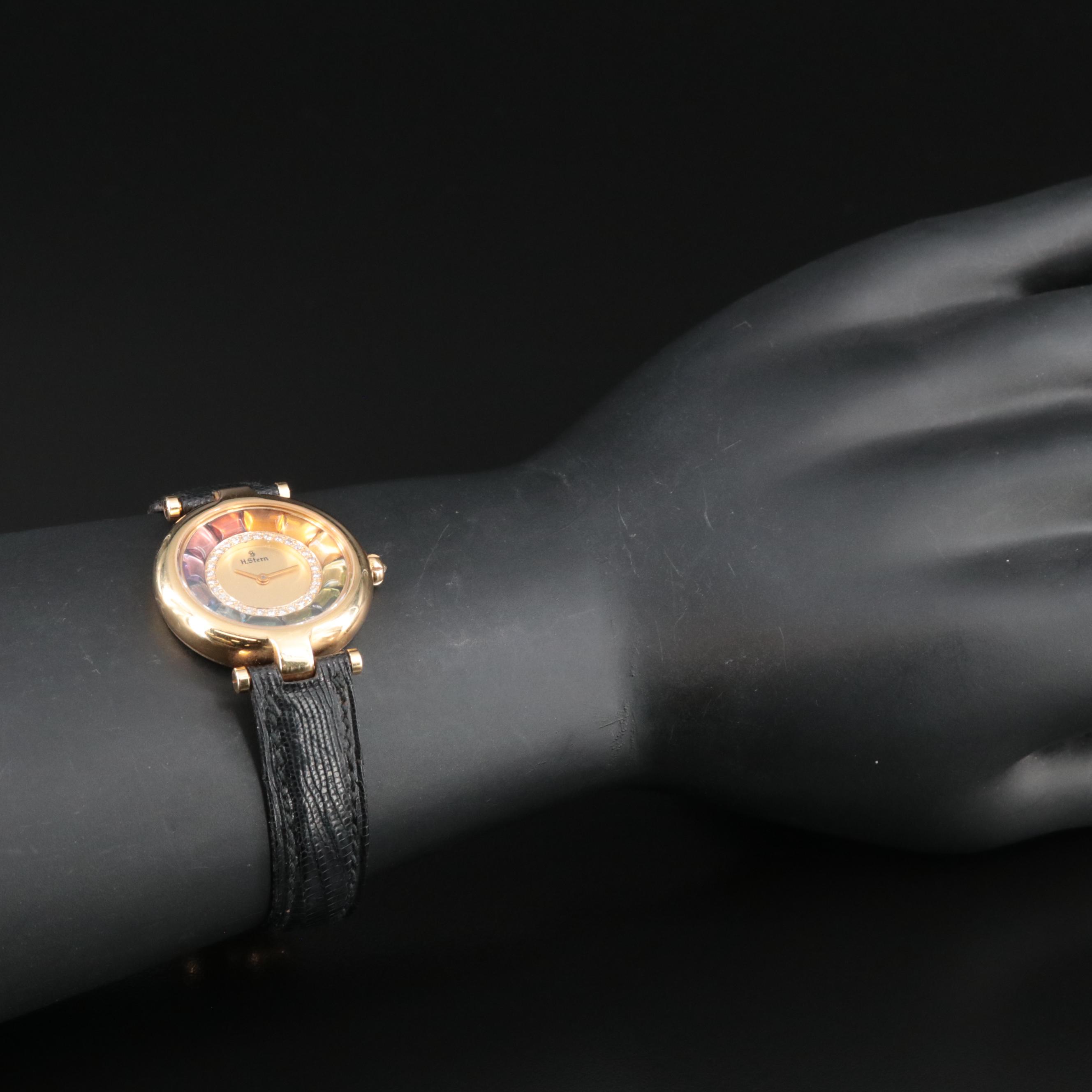 18K H.Stern Colored Gemstone and Diamond Rainbow Watch