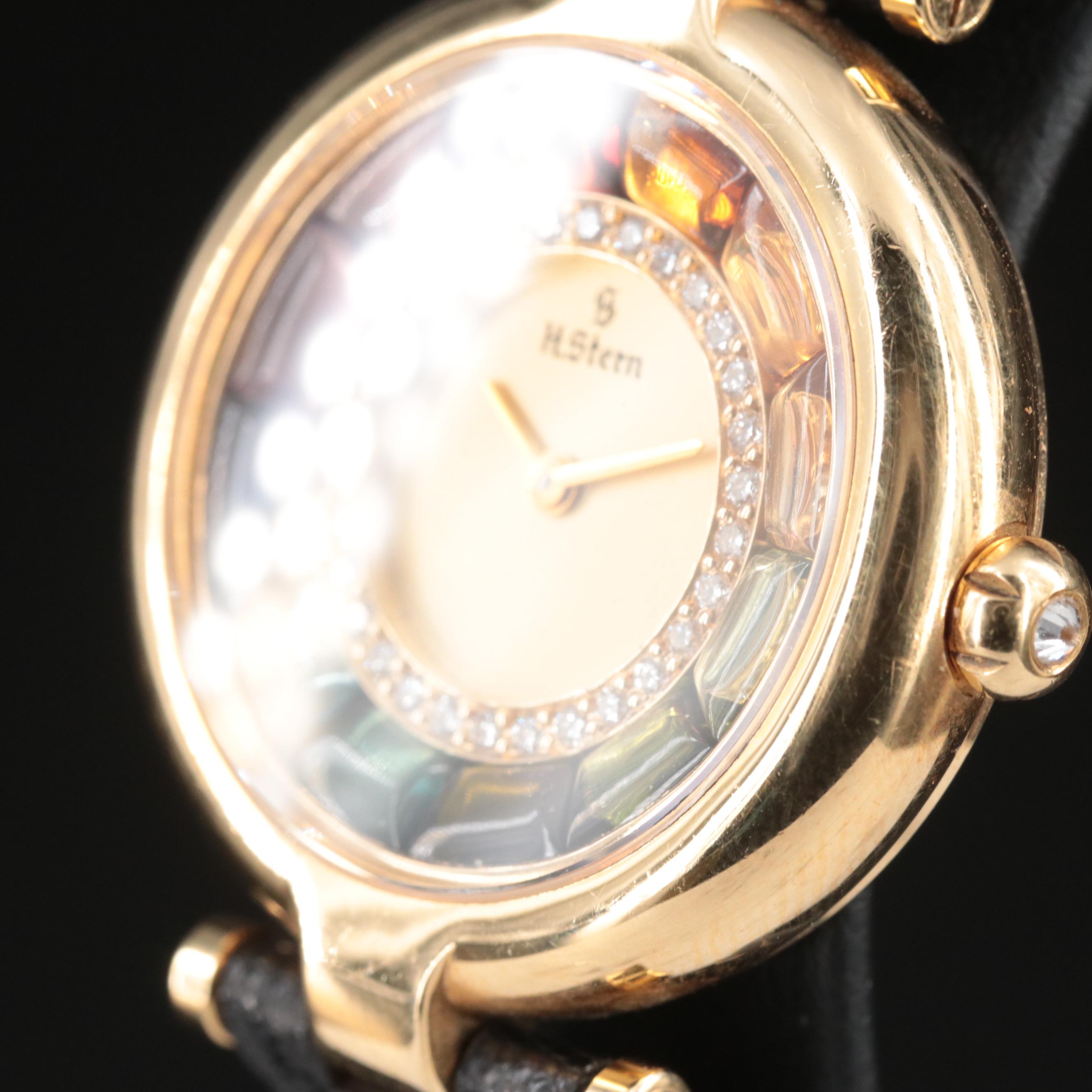18K H.Stern Colored Gemstone and Diamond Rainbow Watch
