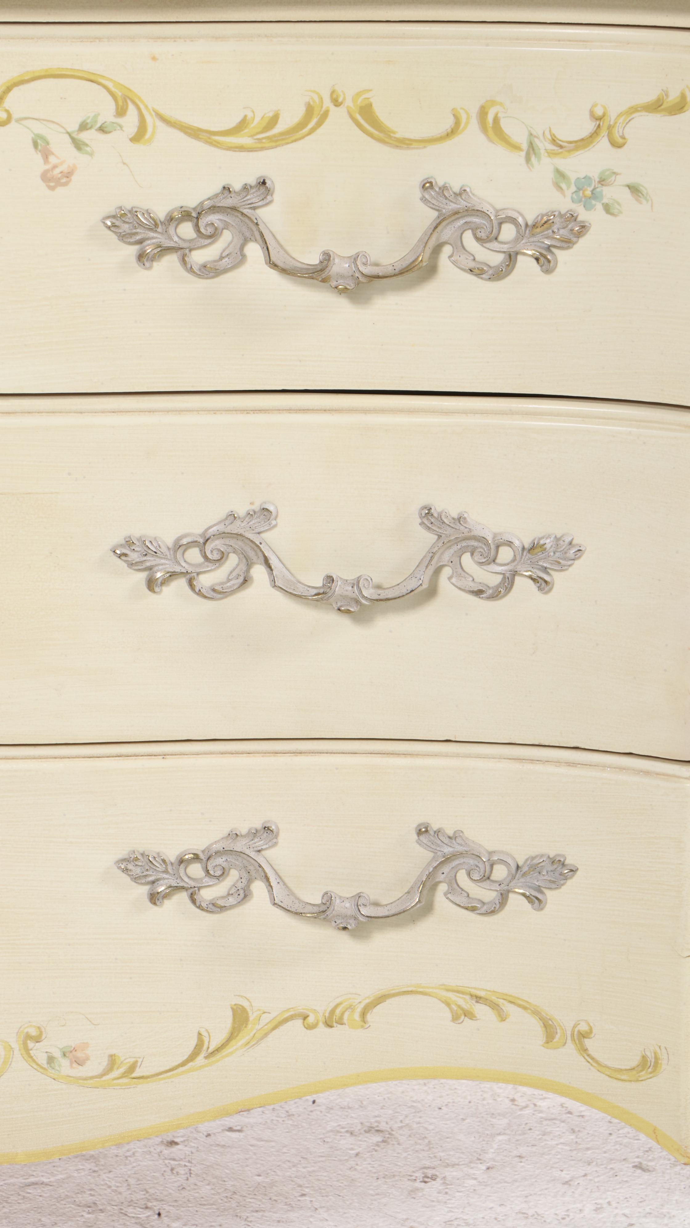 Drexel Heritage "Venetian" Louis XV Style Paint-Decorated Dresser