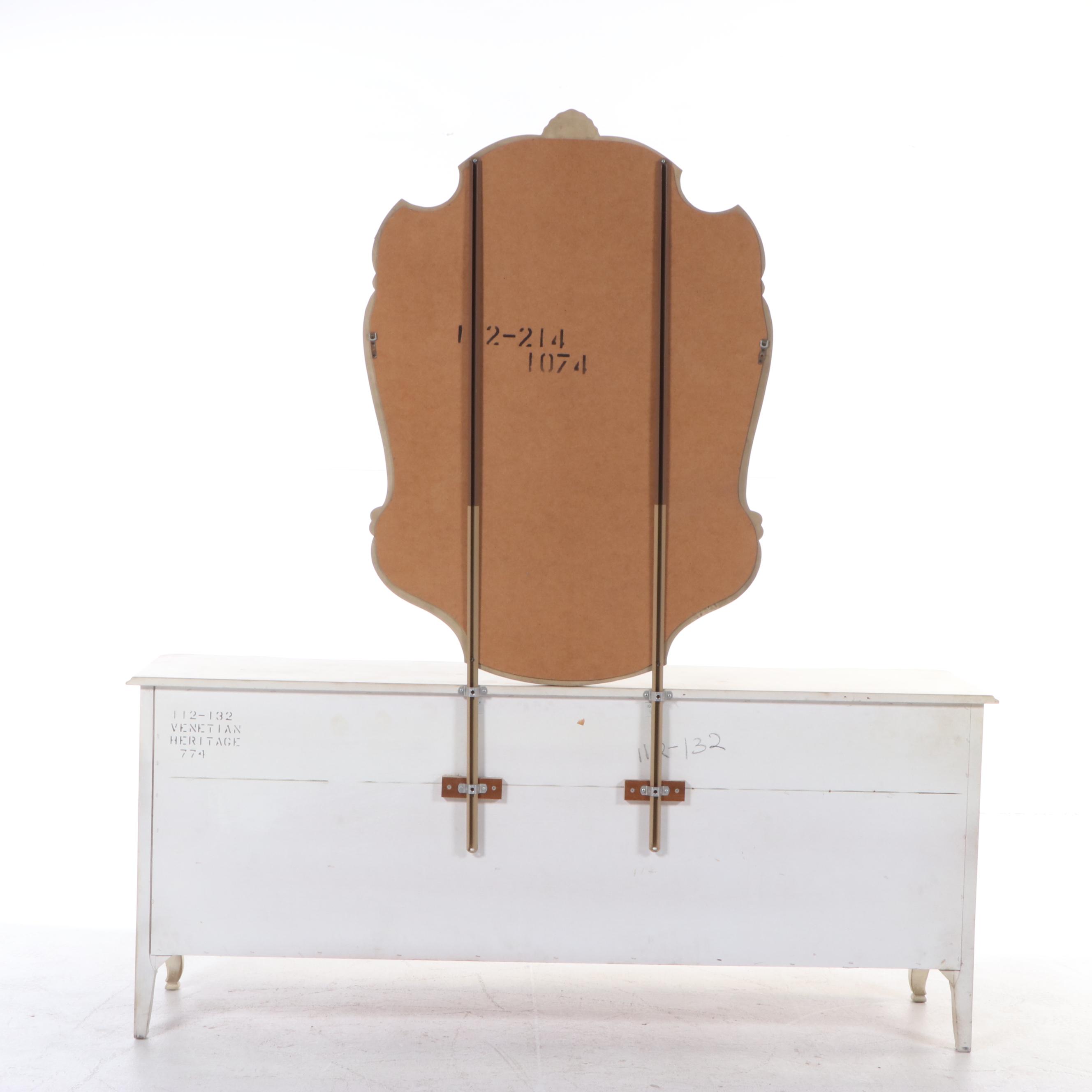 Drexel Heritage "Venetian" Louis XV Style Paint-Decorated Dresser