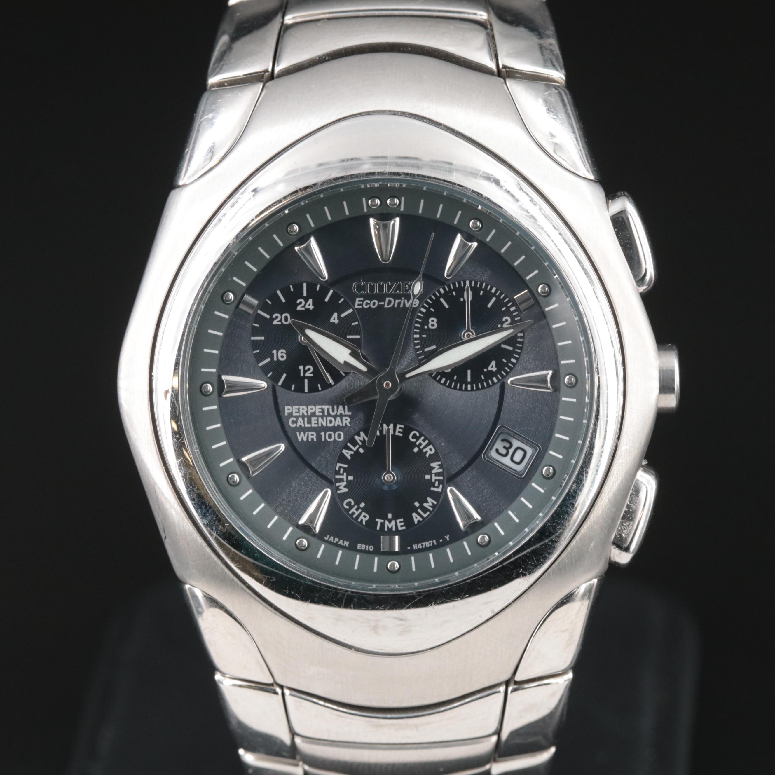 Citizen Multi-Function Eco-Drive Stainless Steel Watch