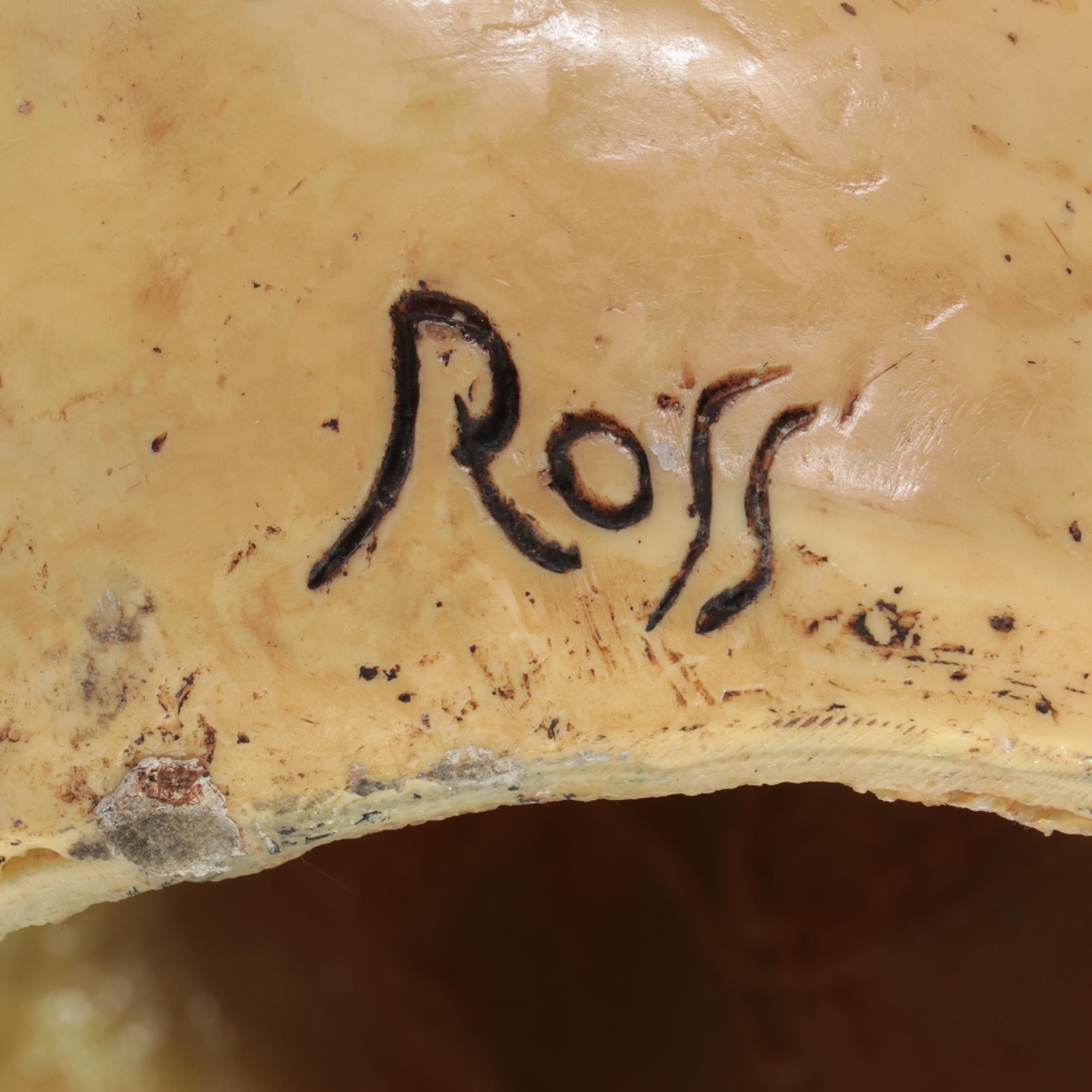 Gary Ross Life-Size Seated Nude Fiberglass Sculpture