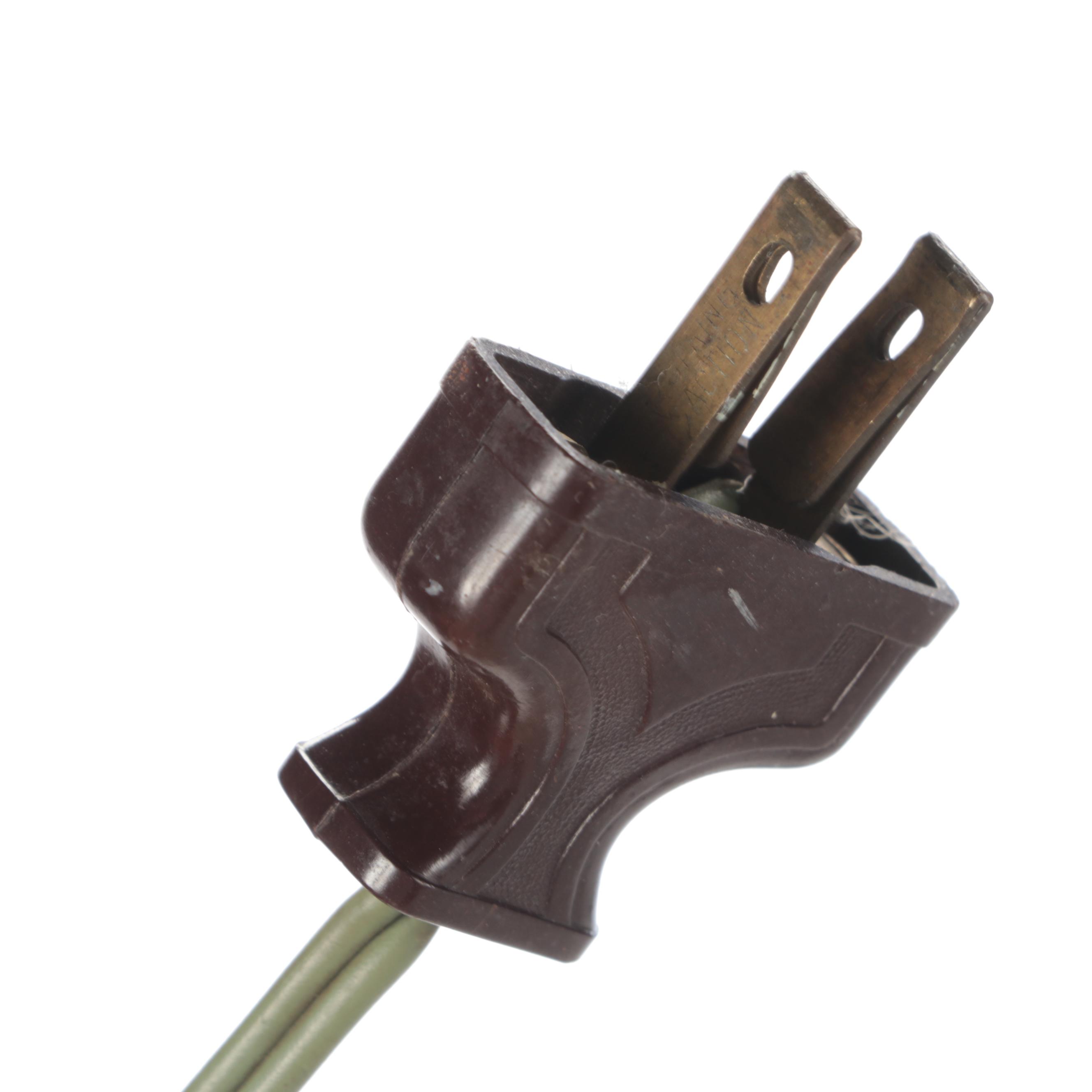 General Electric Mint Green Desk Fan, Mid-20th Century