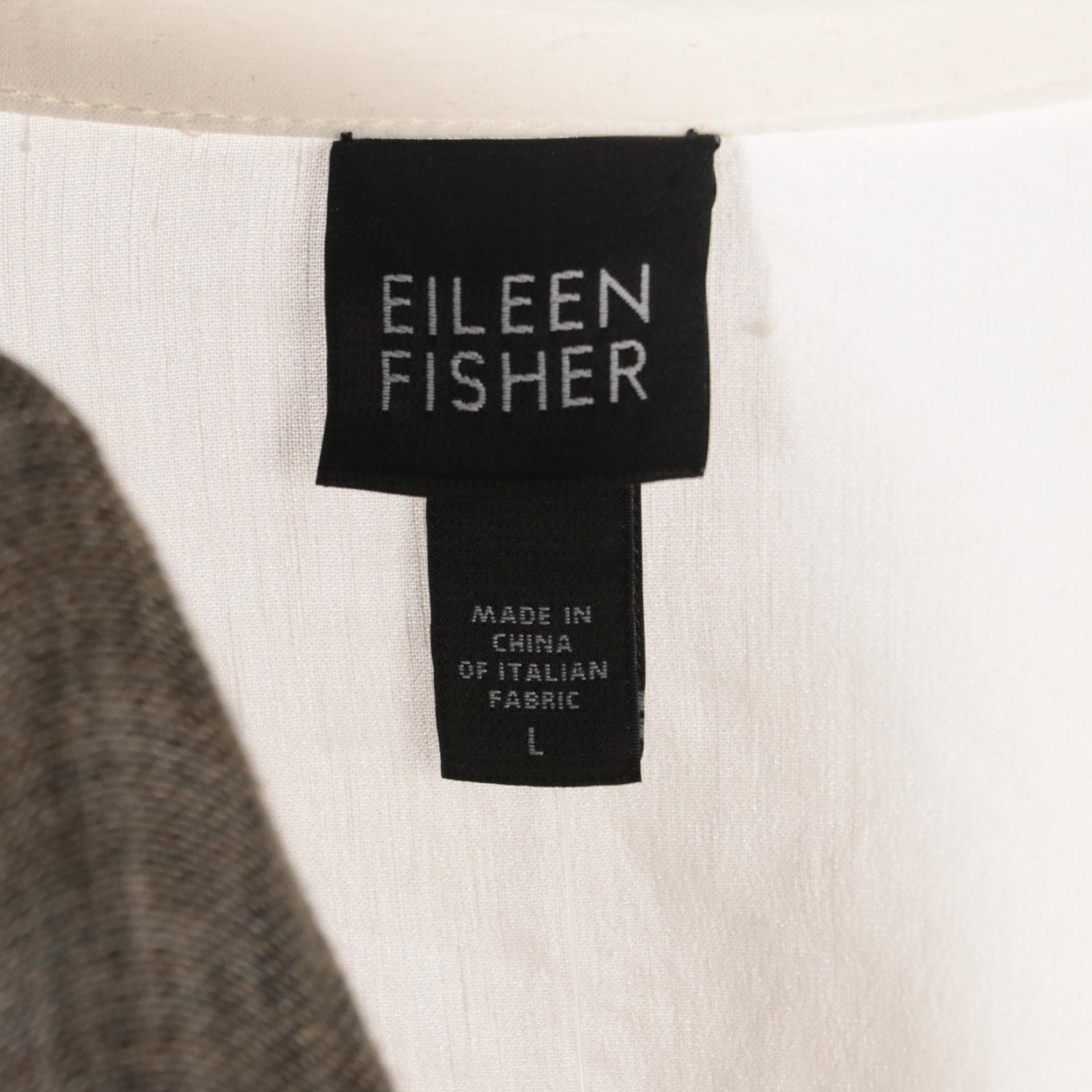 Eileen Fisher Linen Open Front/Button-Up Tops, Cotton Tank, Short Sleeve & More