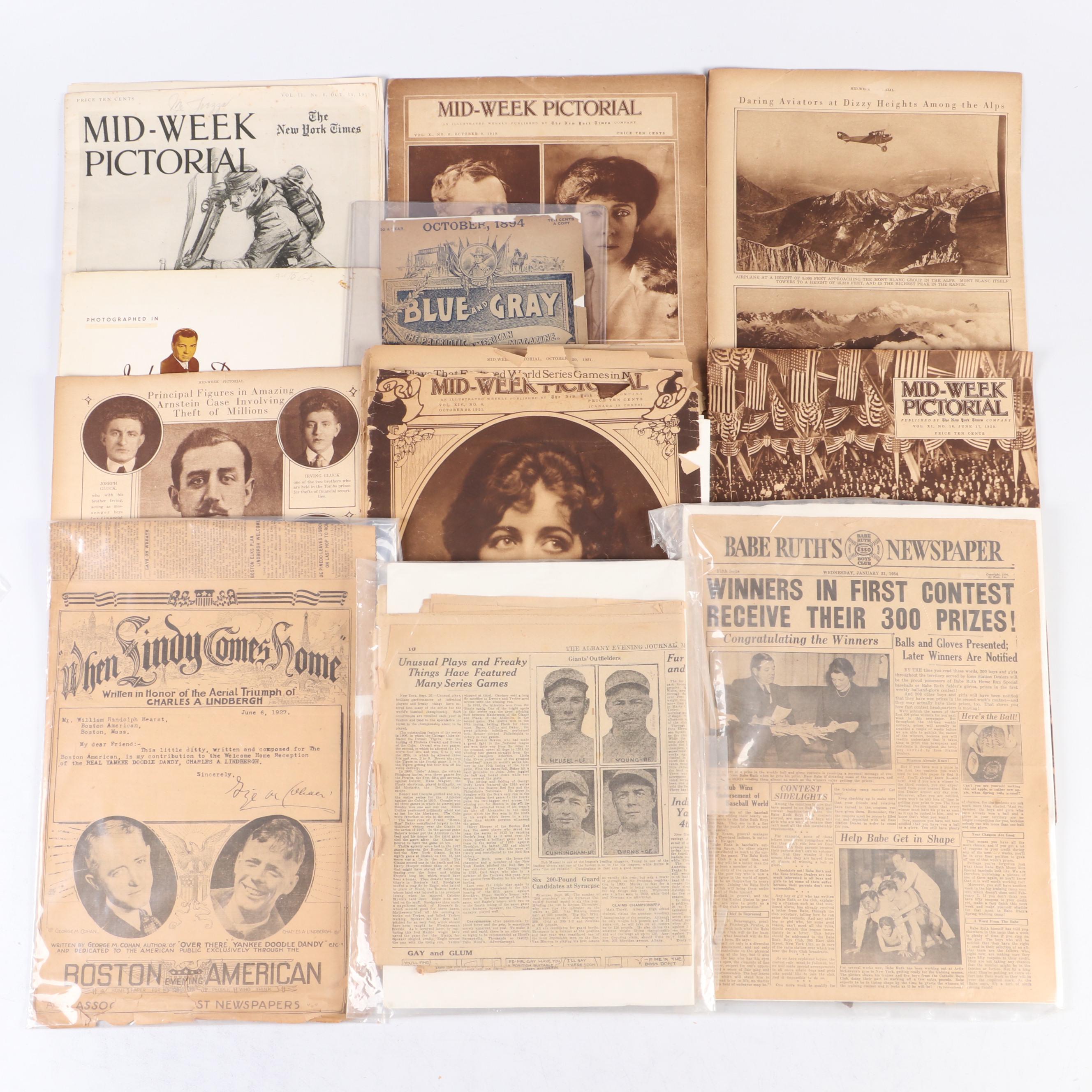 "Mid-Week Pictorial" and Other Newspapers, Early to Mid-20th Century