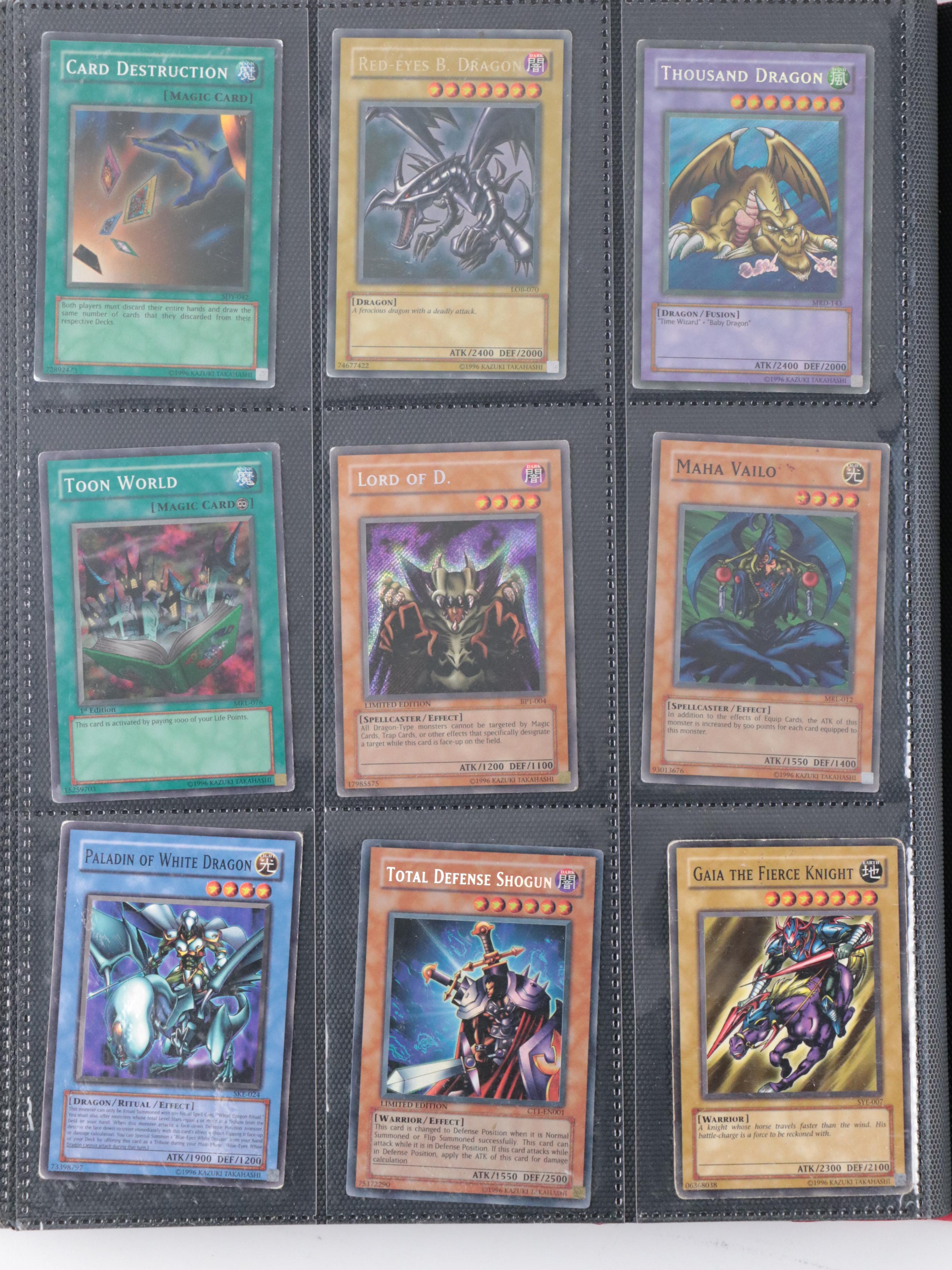 Yu-Gi-Oh! Card Collection Featuring Blue Eyes White Dragon and More, 2000s