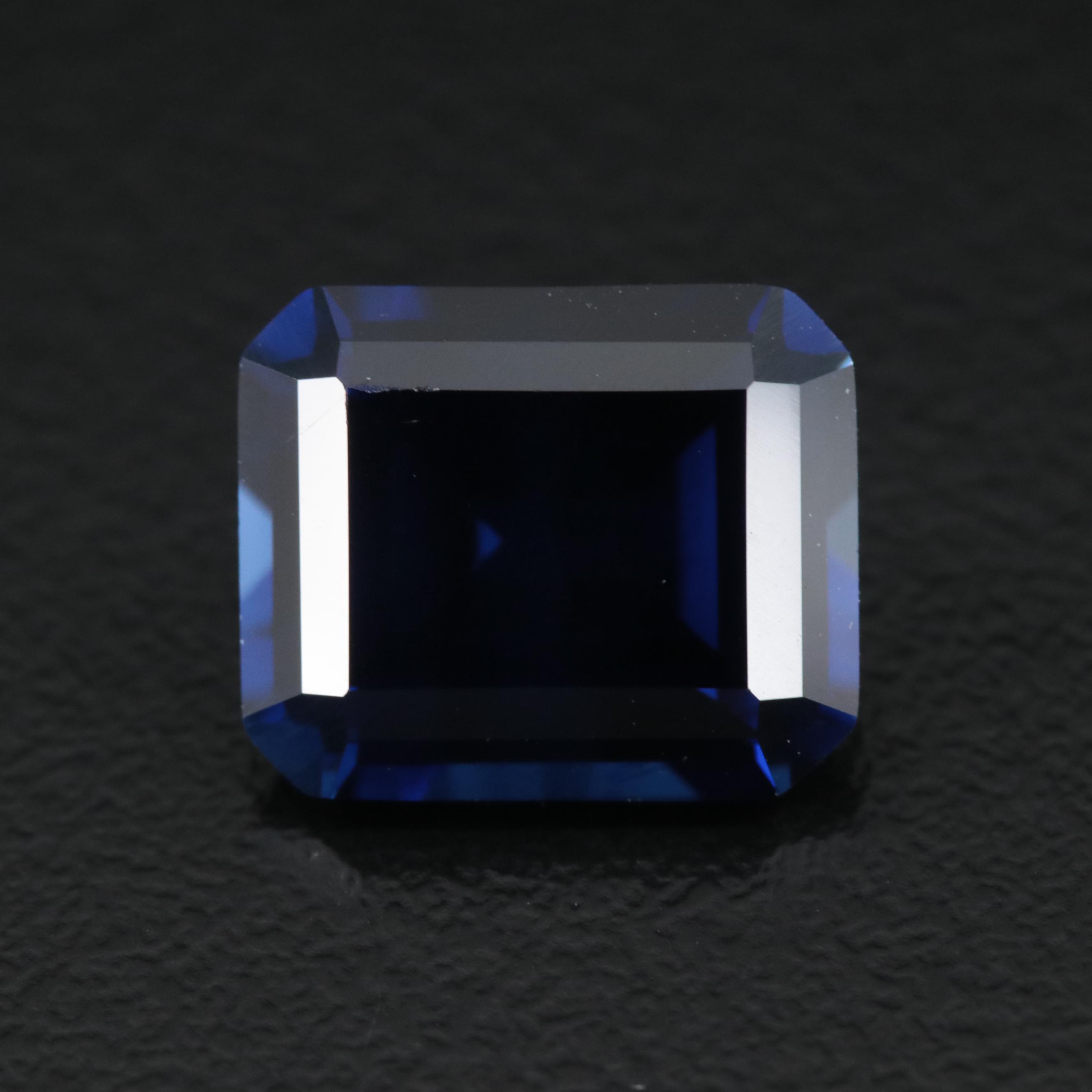 Loose 7.87 CT Lab Grown Sapphire