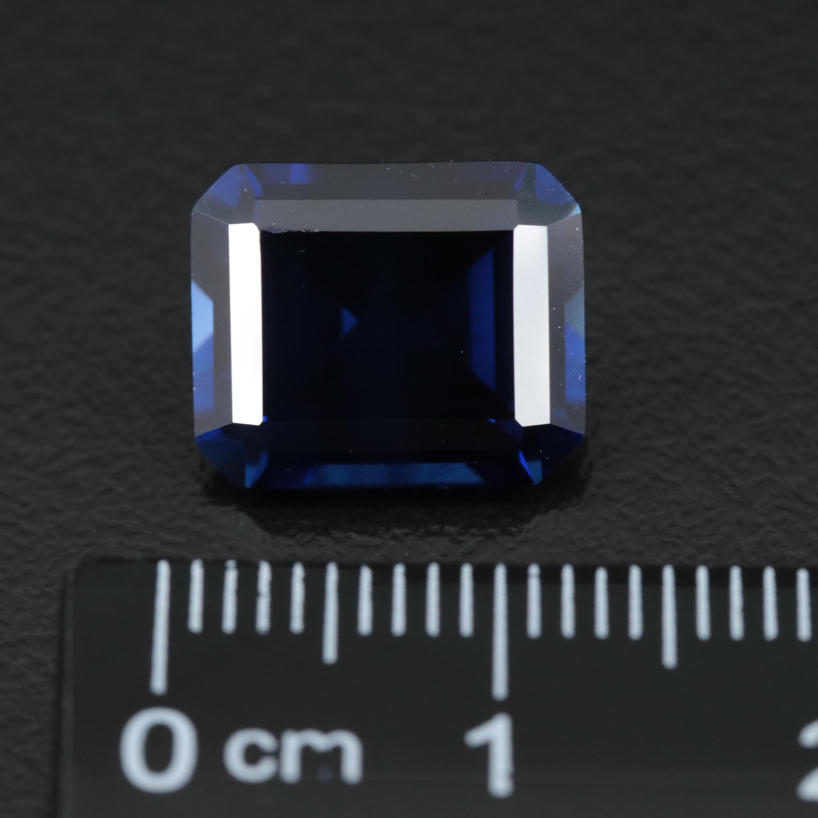 Loose 7.87 CT Lab Grown Sapphire