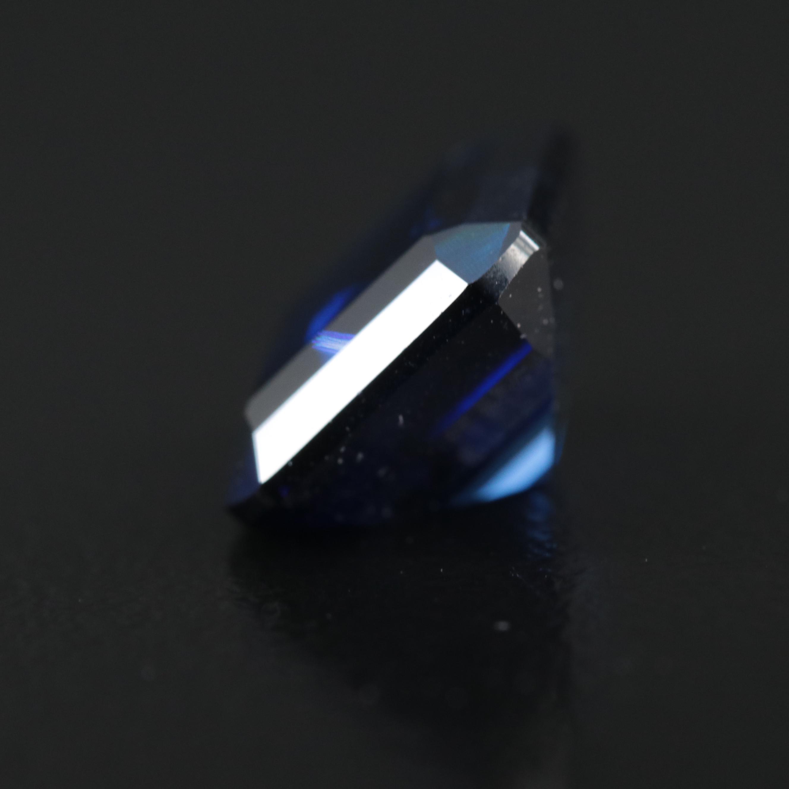Loose 7.87 CT Lab Grown Sapphire