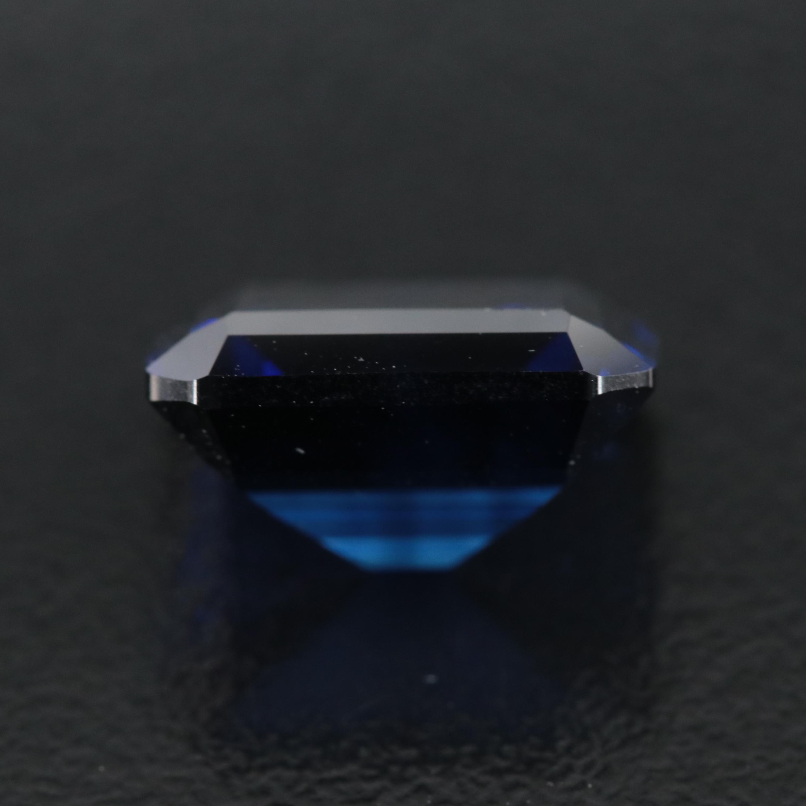 Loose 7.87 CT Lab Grown Sapphire