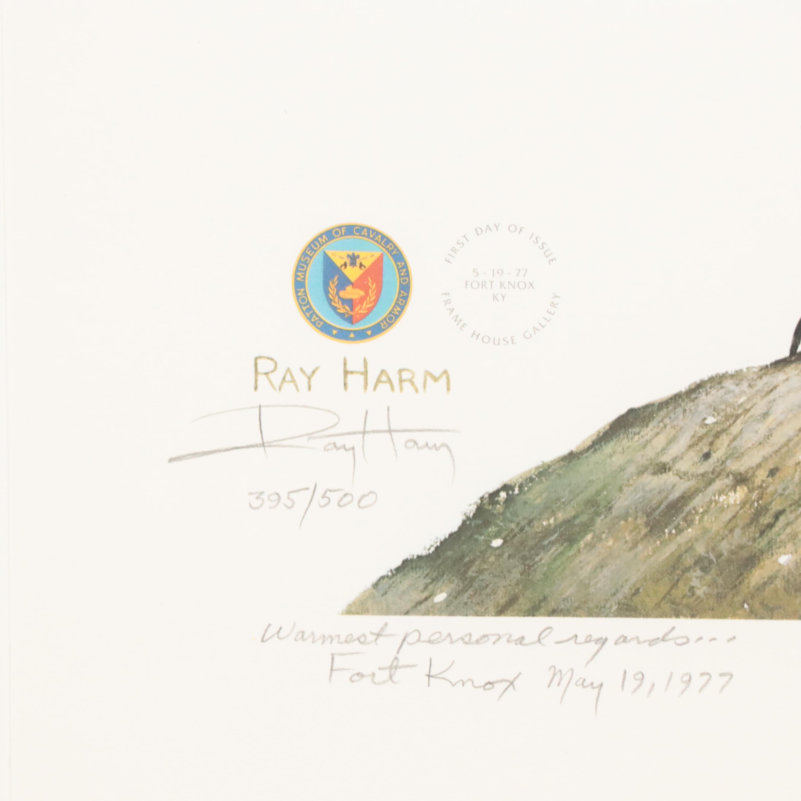 Ray Harm Offset Lithograph of Golden Eagle, 1999
