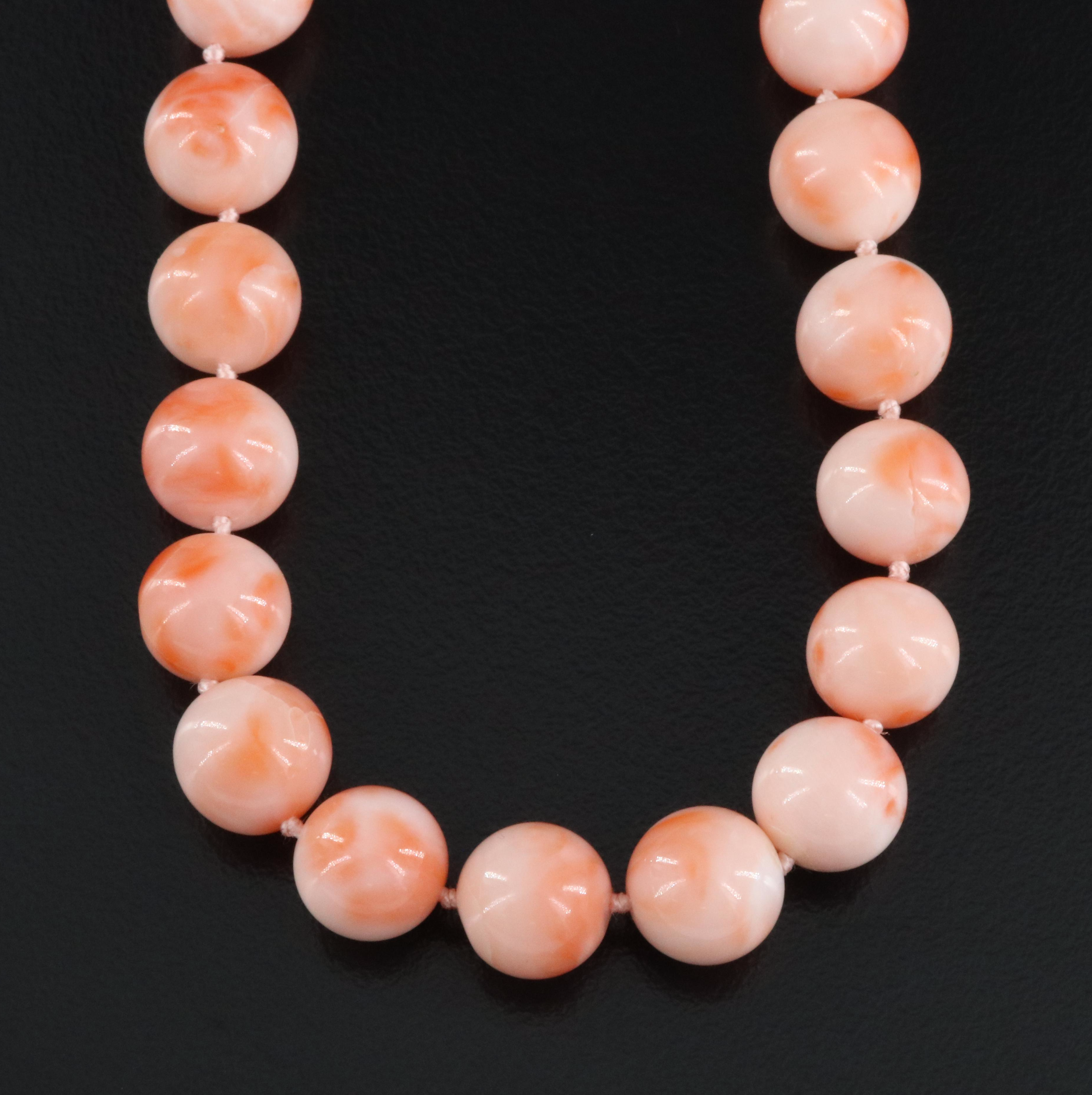 Angel Skin Coral Necklace