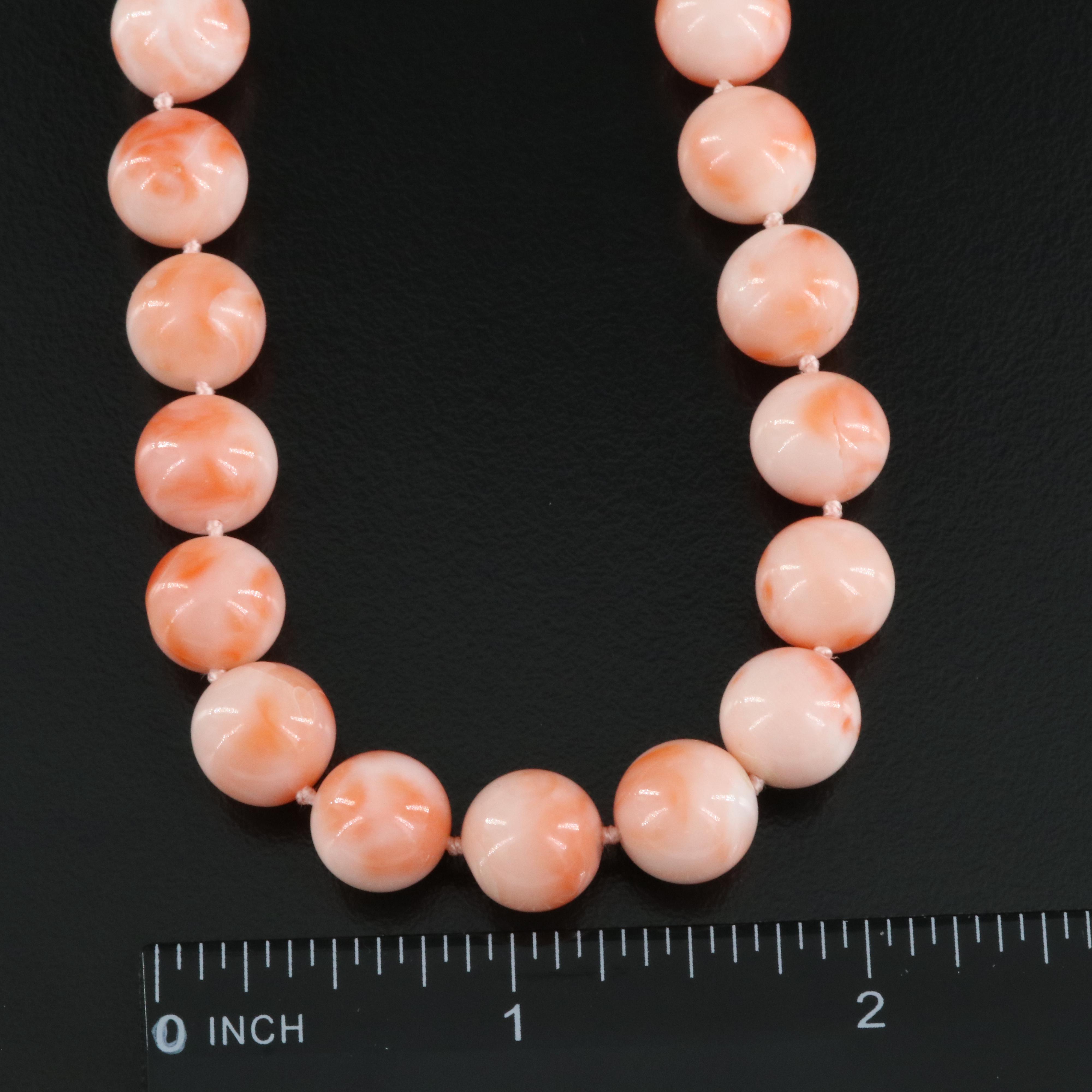 Angel Skin Coral Necklace