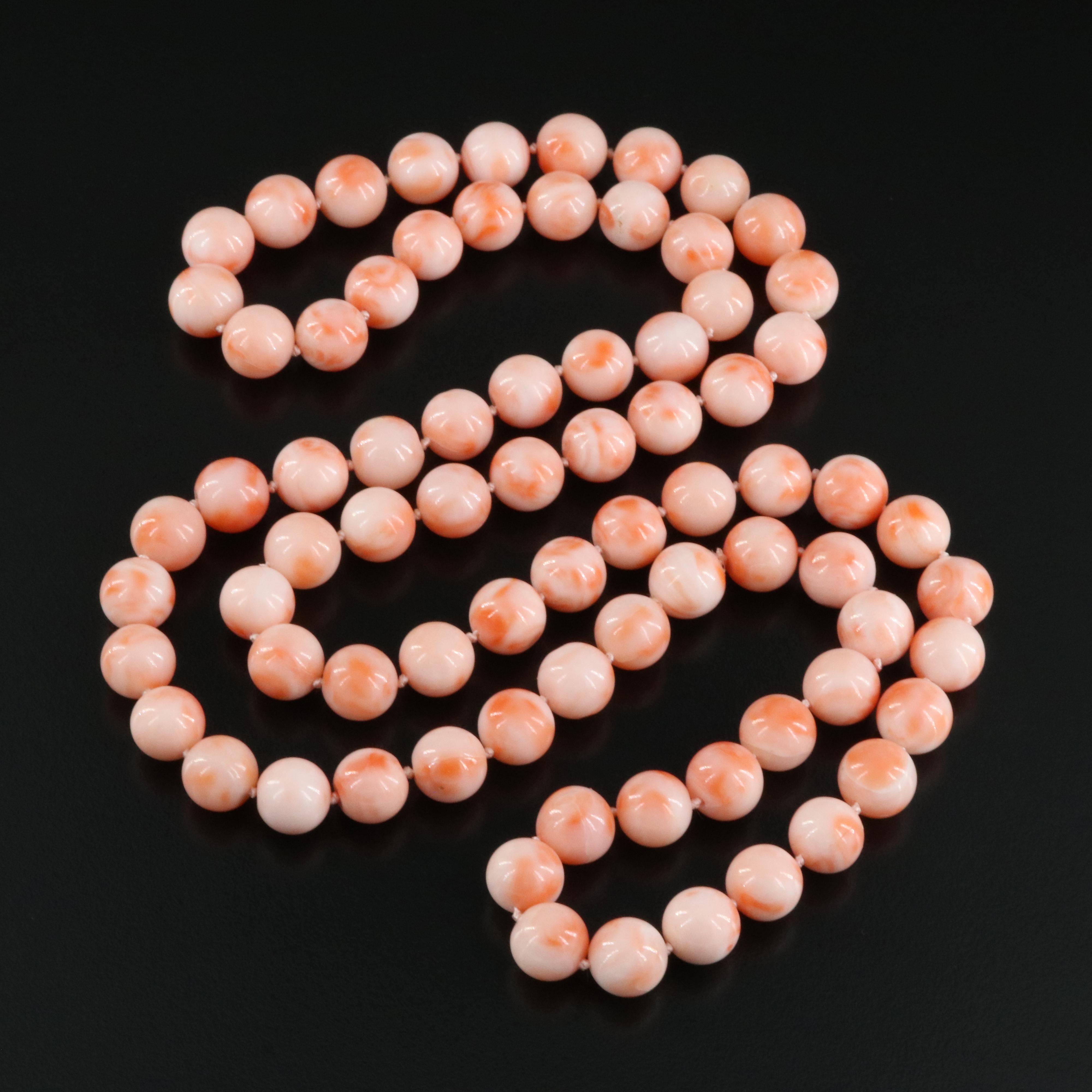 Angel Skin Coral Necklace