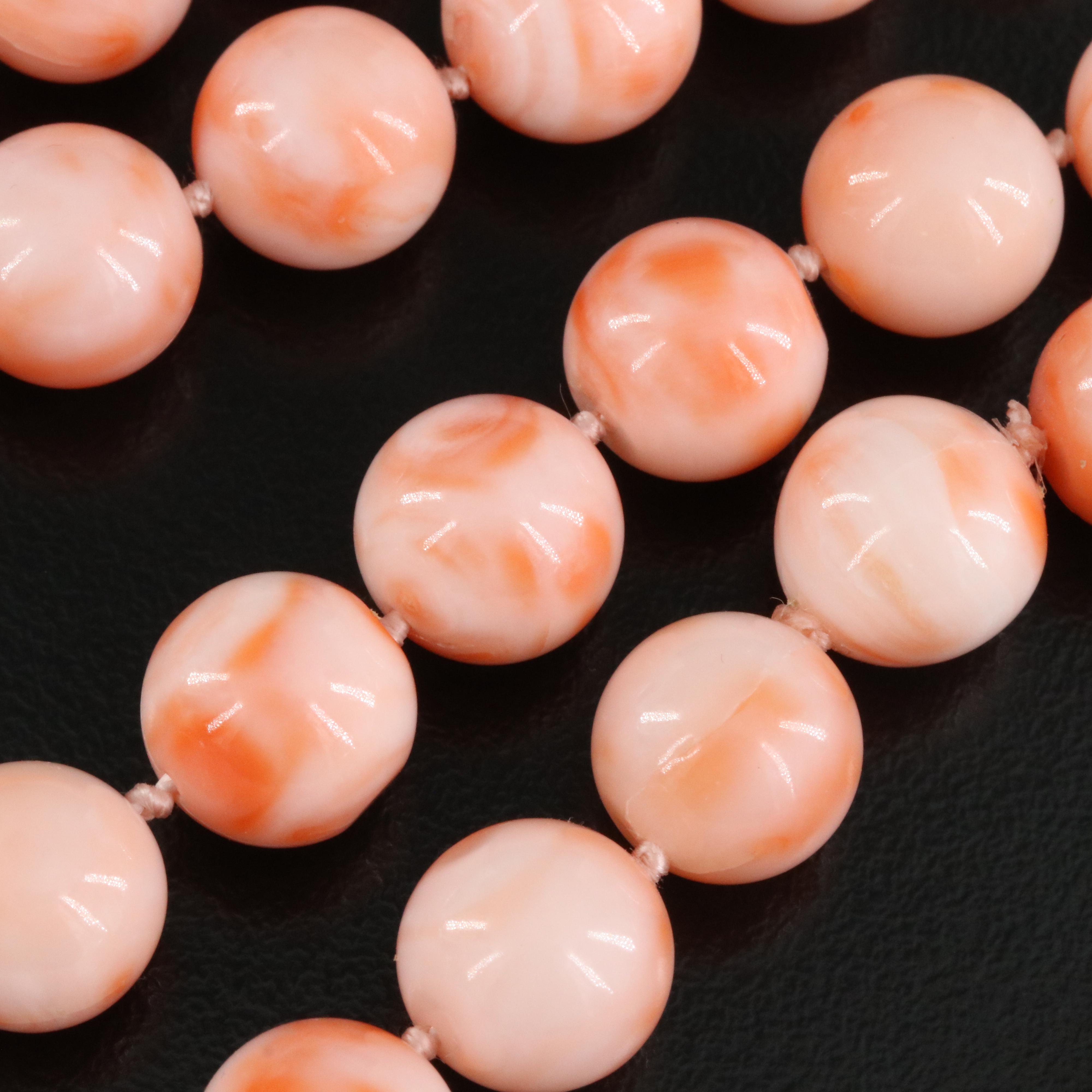 Angel Skin Coral Necklace