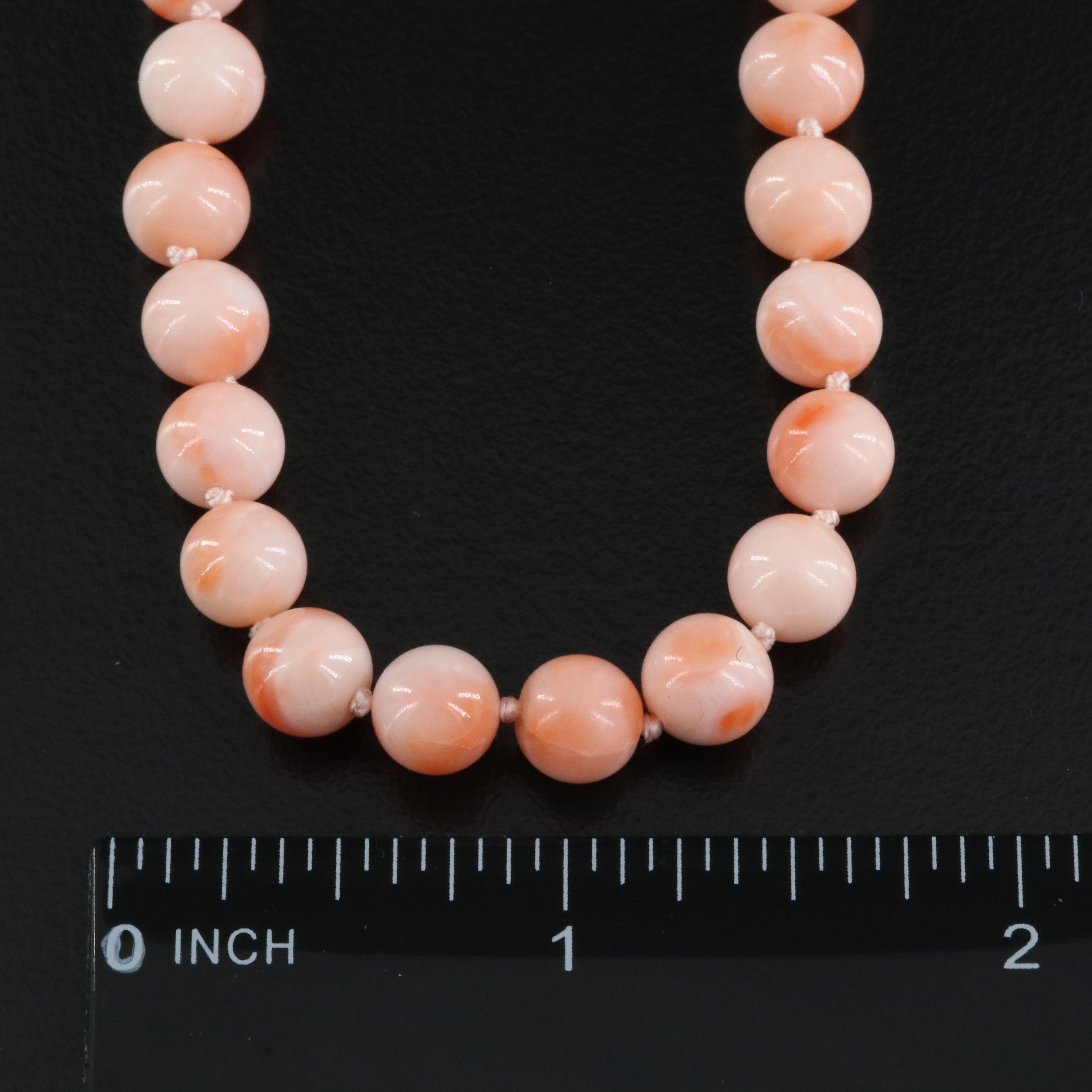 Angel Skin Coral Necklace