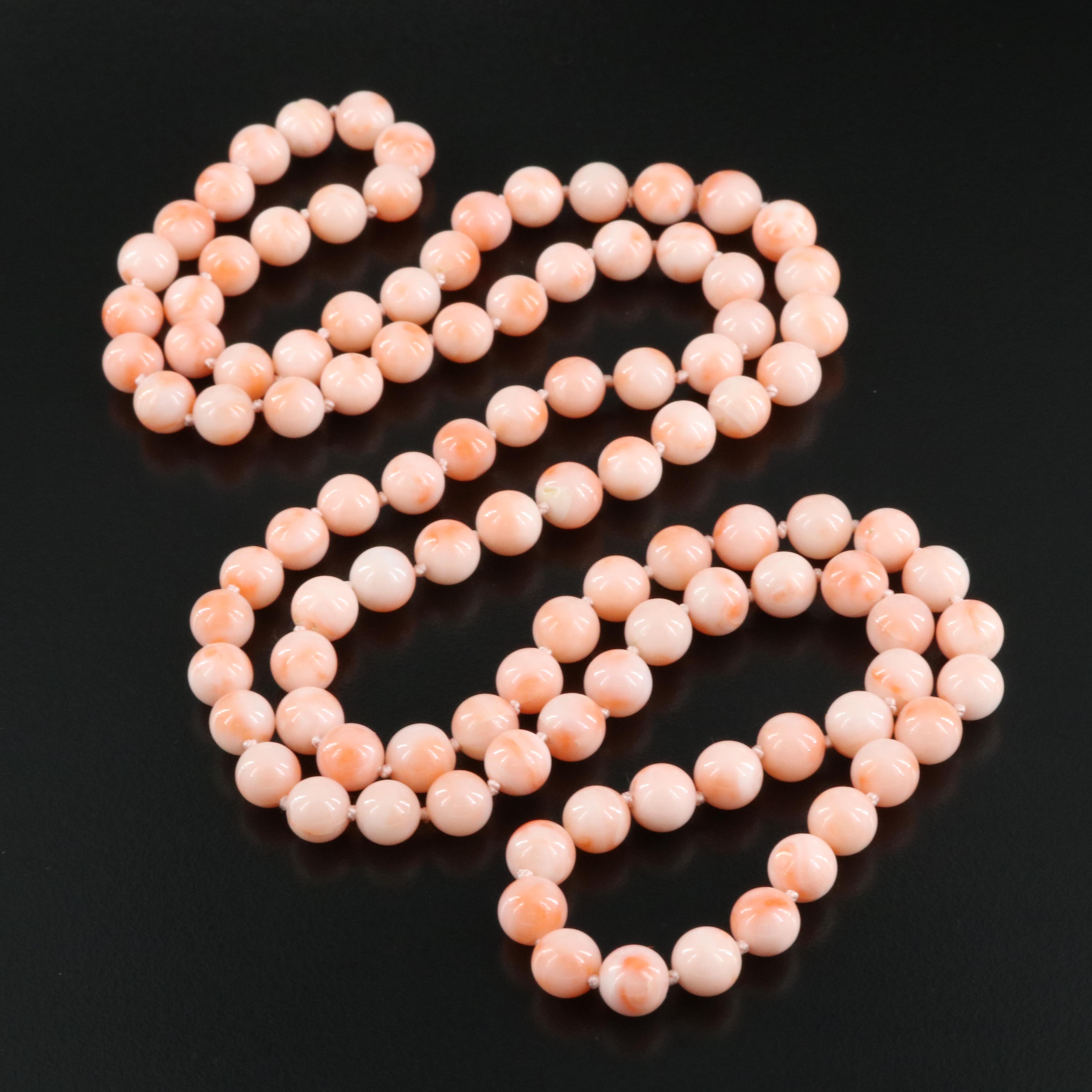 Angel Skin Coral Necklace