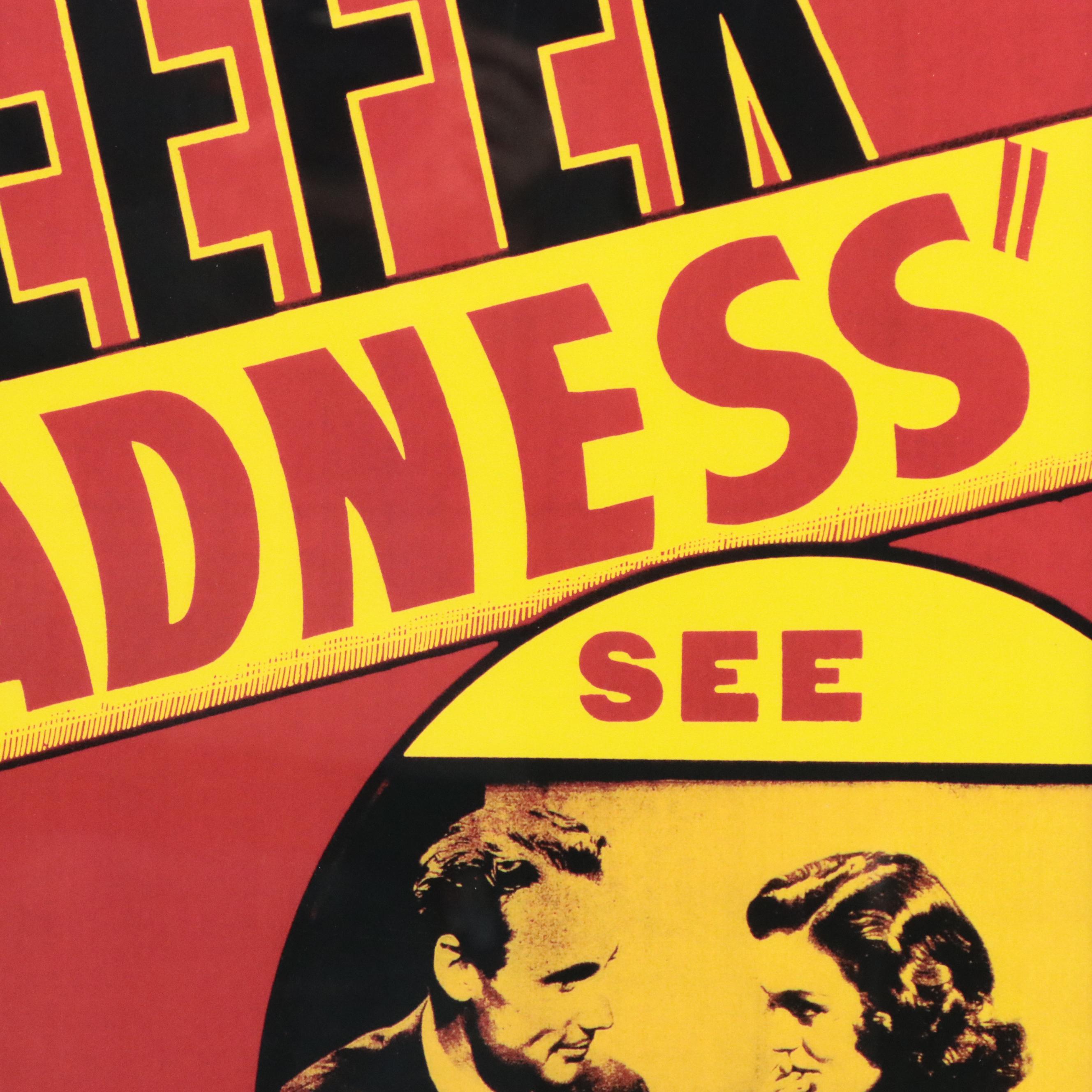 Giclée of Marijuana Propaganda Poster "Reefer Madness," 21st Century EBTH