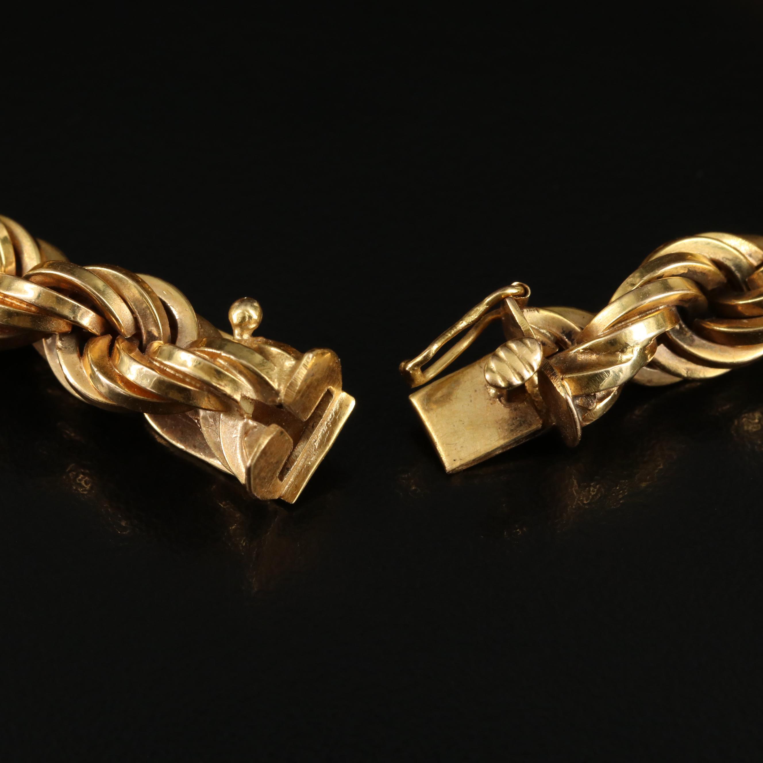 18K Rope Chain Bracelet