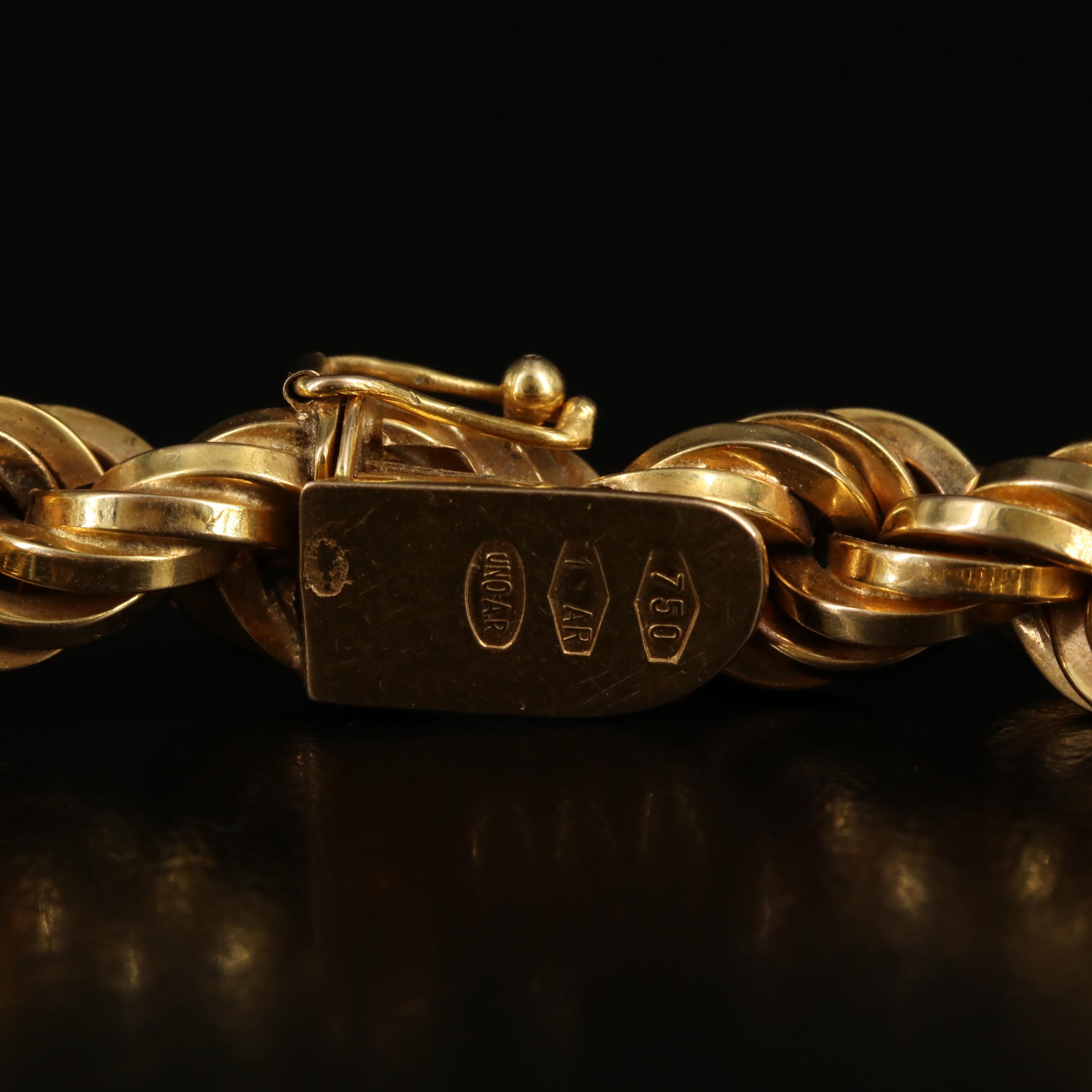 18K Rope Chain Bracelet