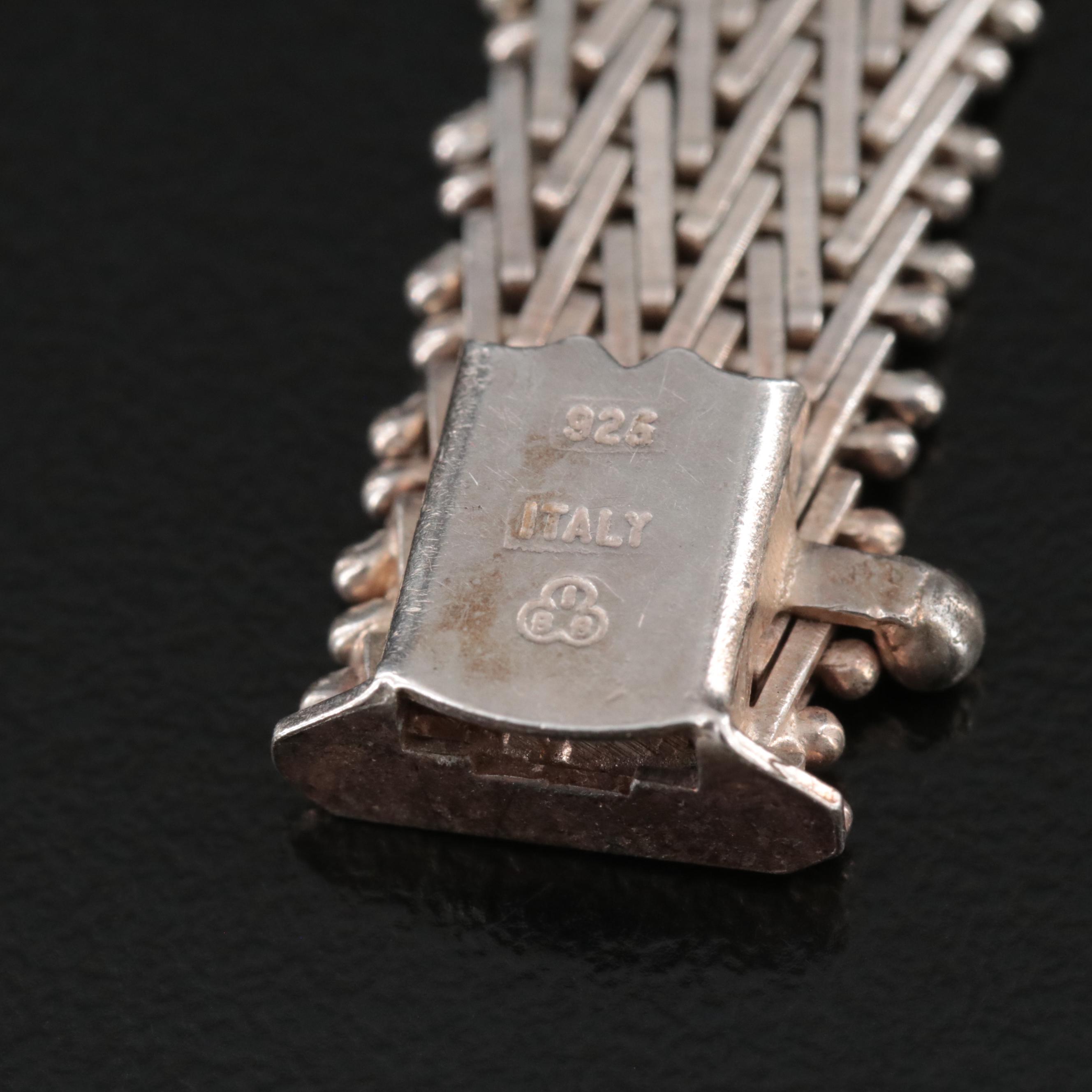 Italian Sterling Riccio Chain Bracelet