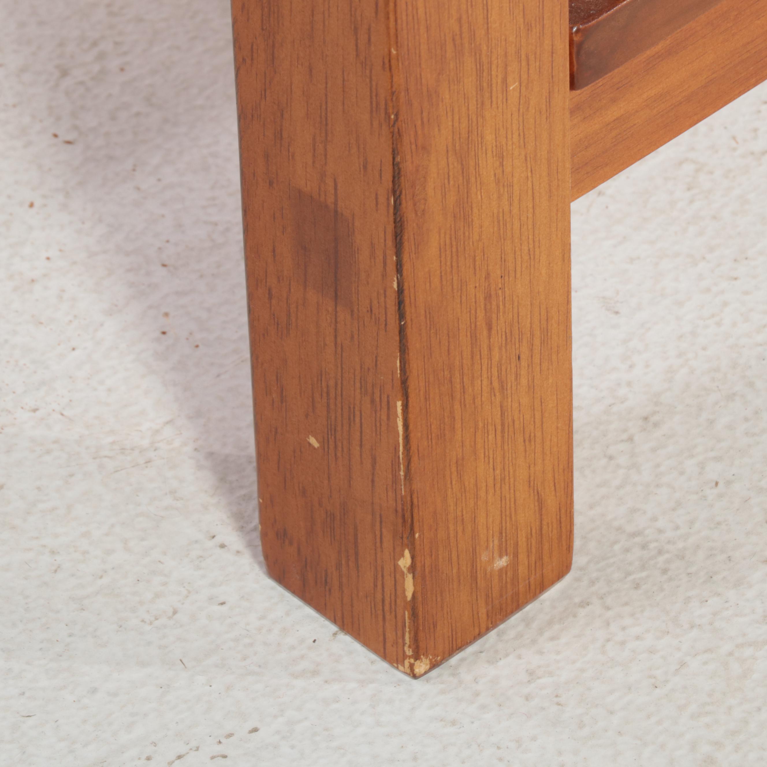 Contemporary Wooden Two-Tier Console Table