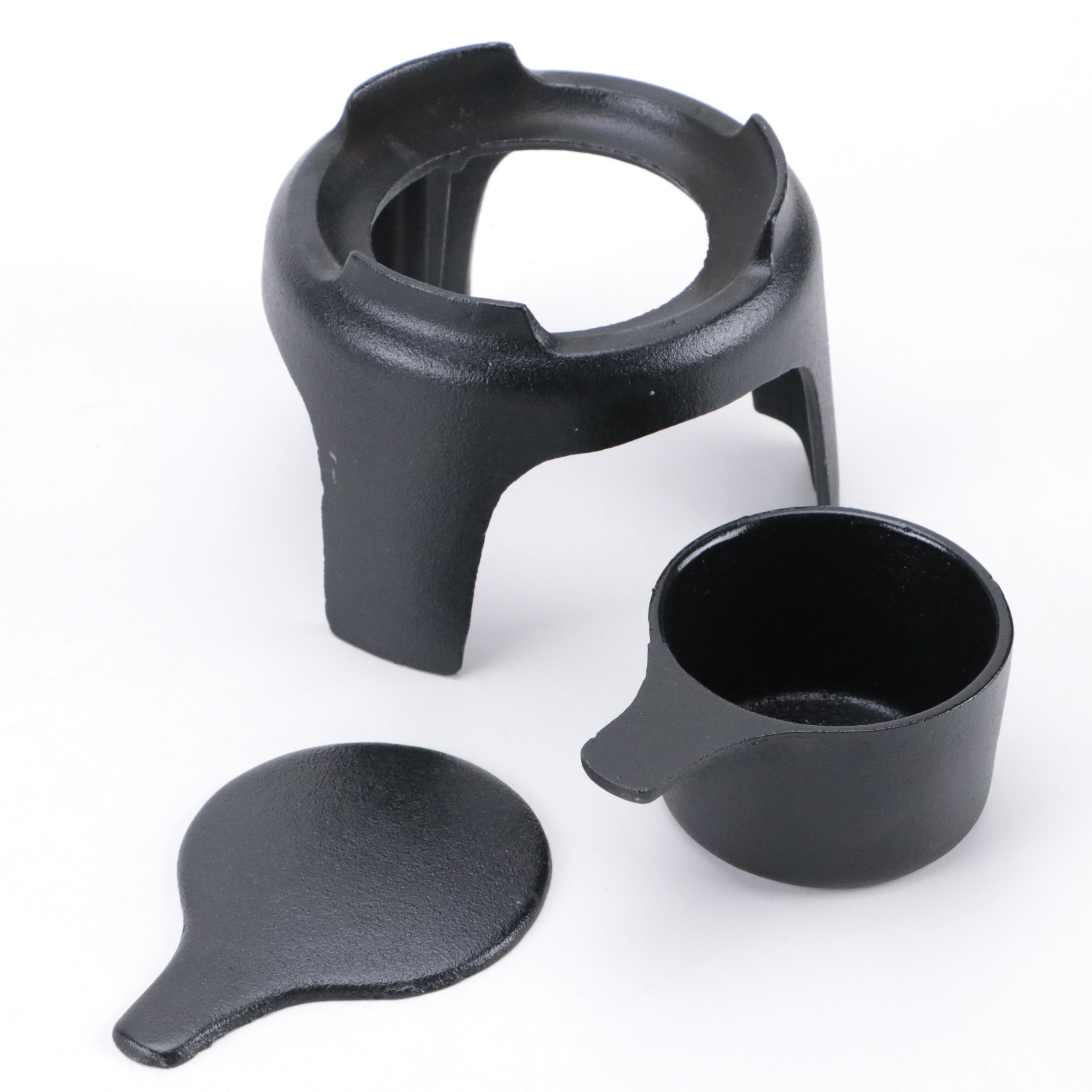 Dansk Cast Iron Fondue Set