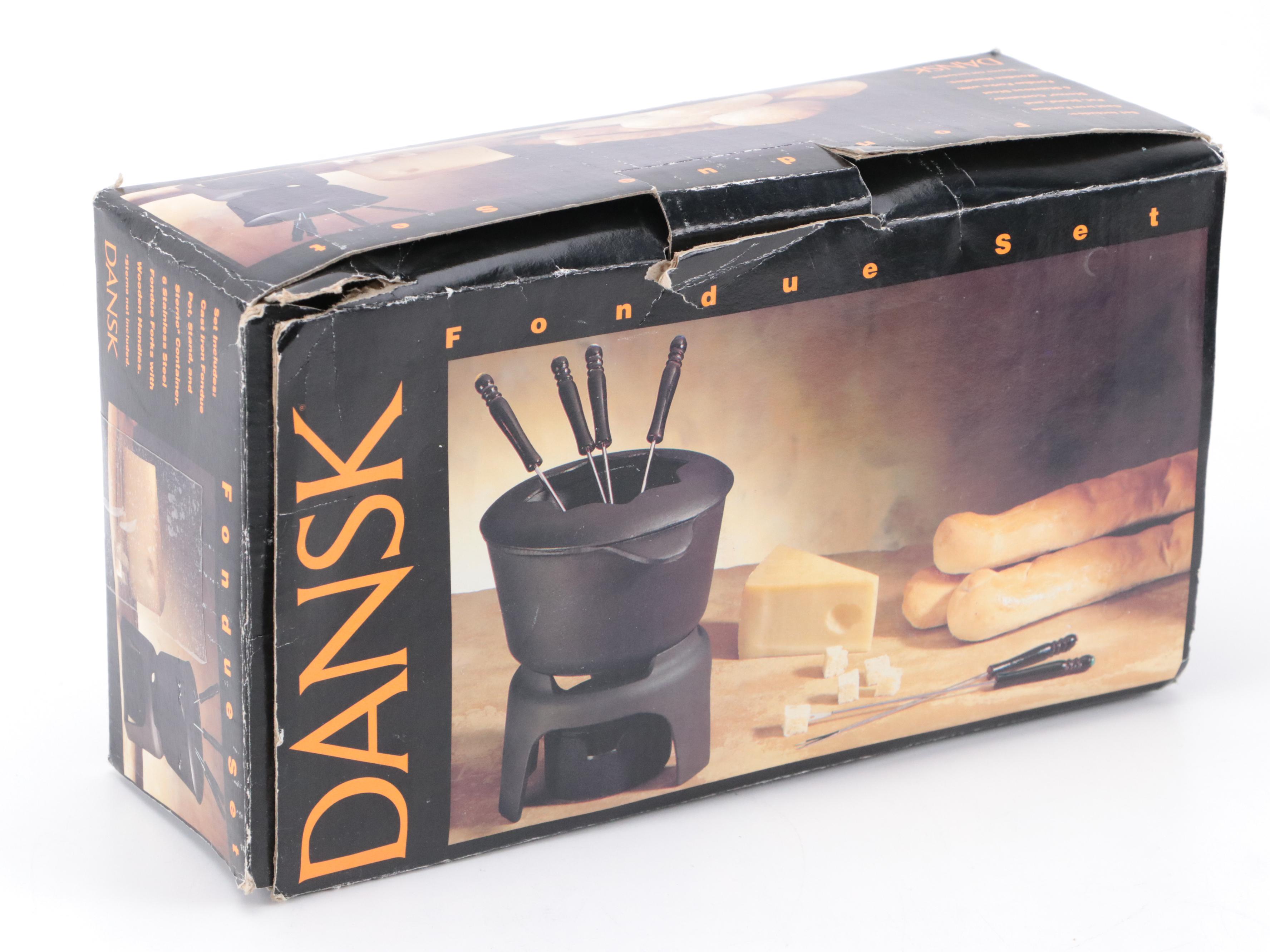 Dansk Cast Iron Fondue Set