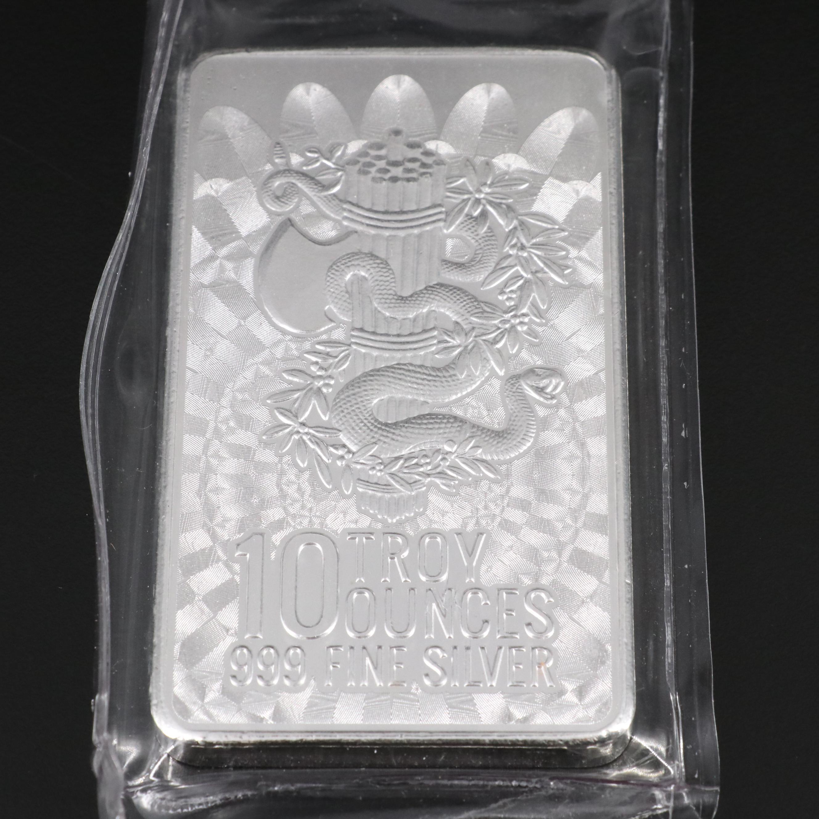 Ten Troy Ounce .999 Silver Bar