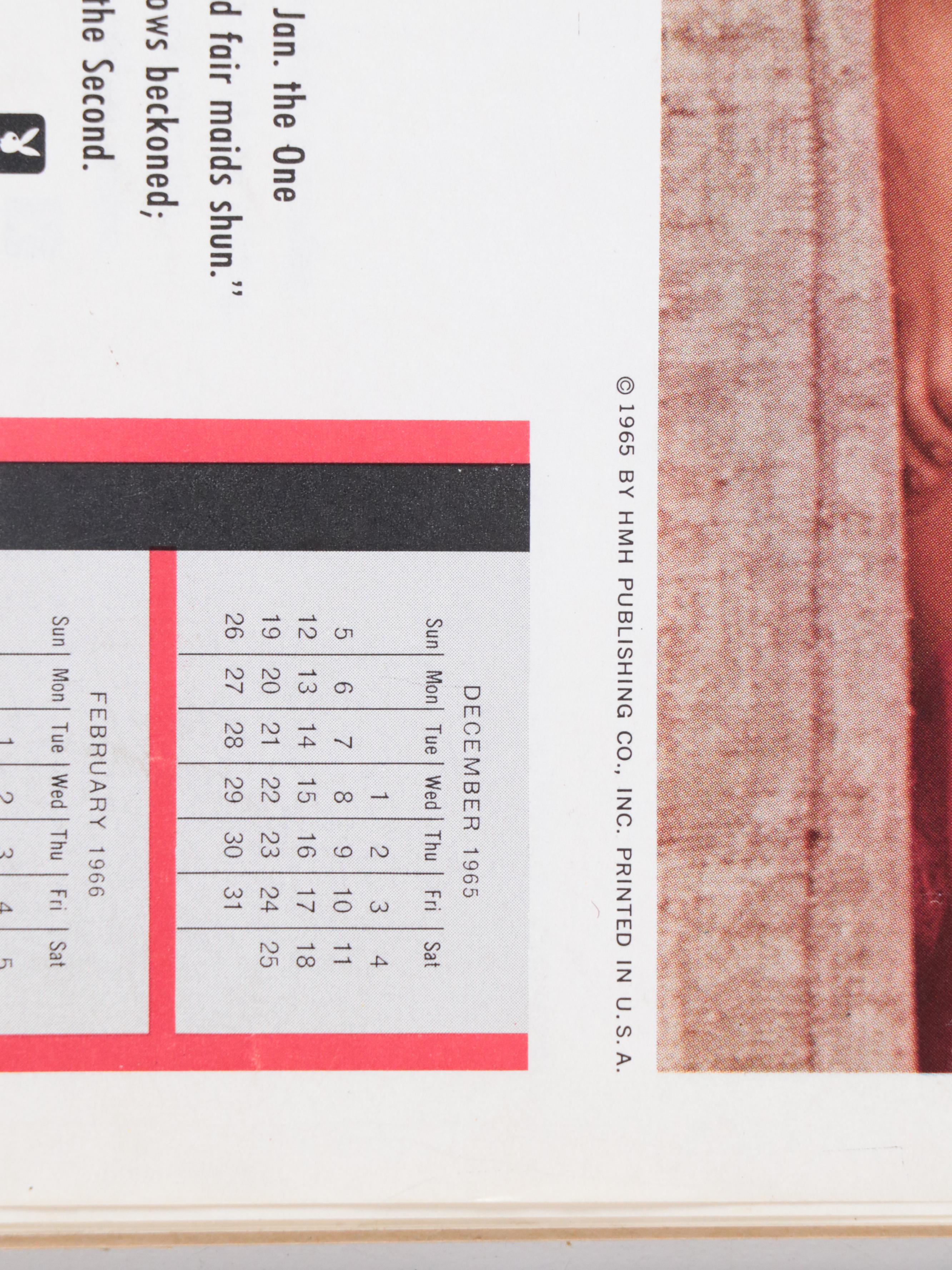 Playboy Calendars, Party Game, Playboy Club Beer Glass and More