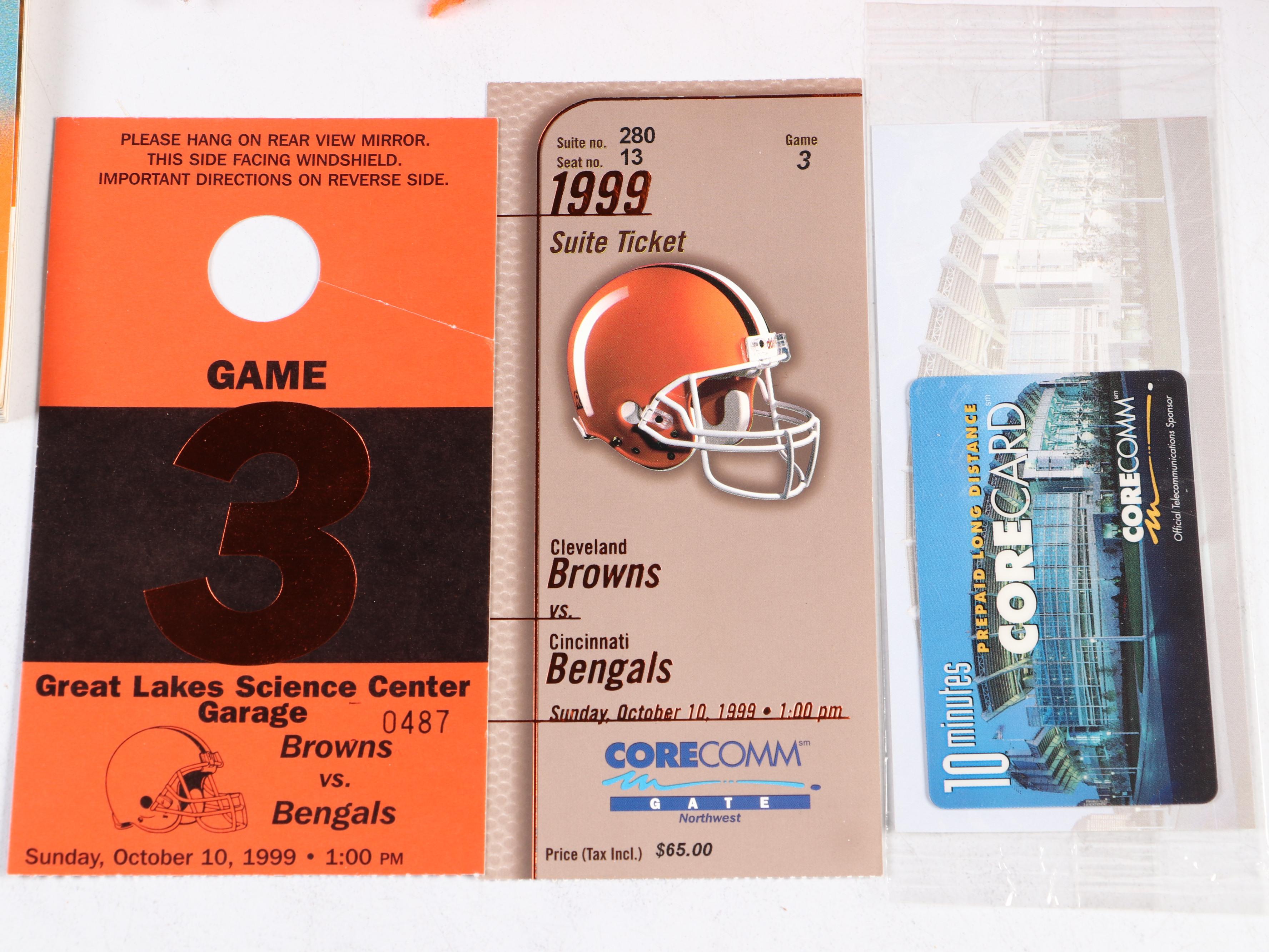 Bernie Kosar Signed Cleveland Browns Football with Display and More