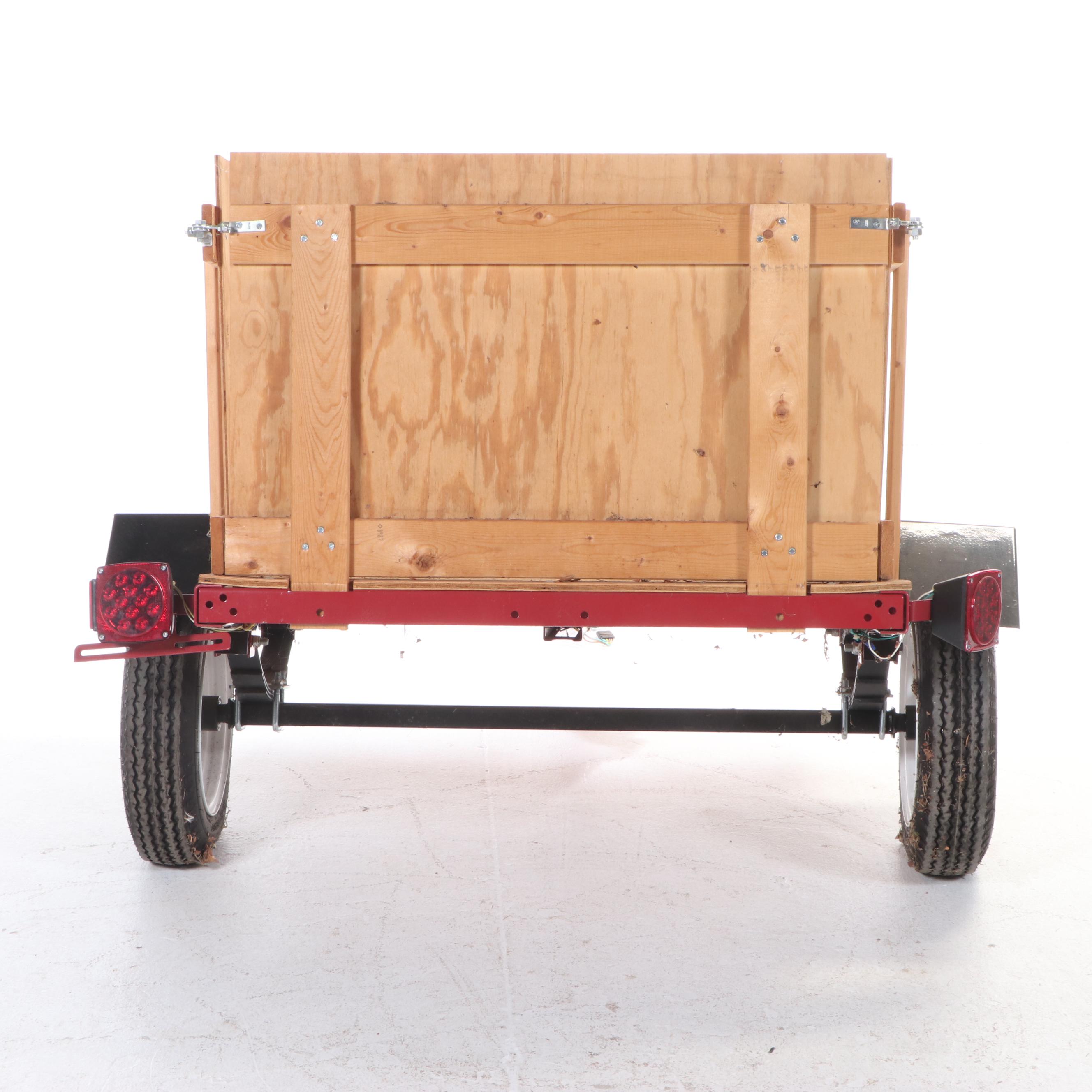 Steel and Plywood Sidewall Single-Axle Utility Trailer