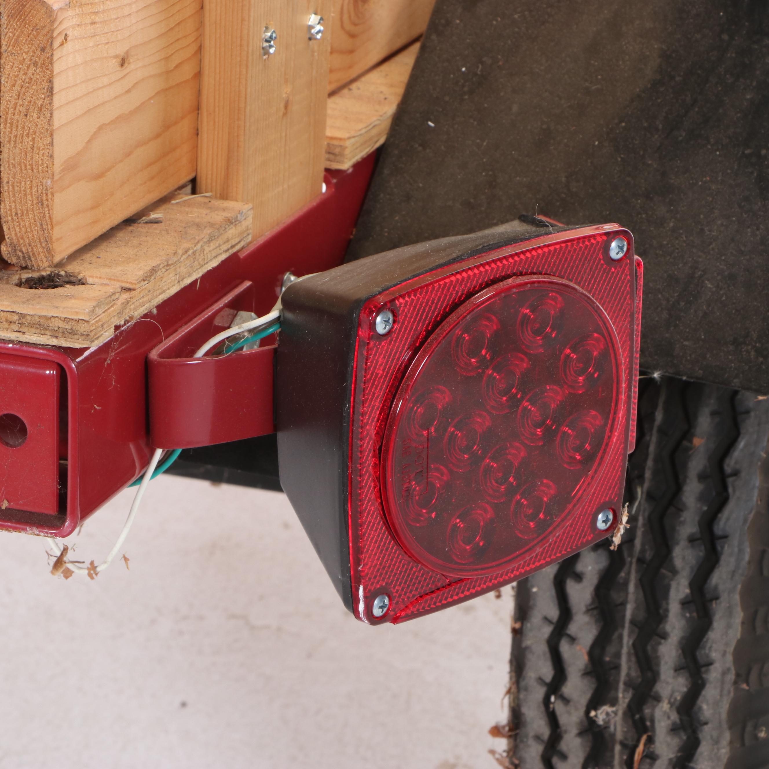 Steel and Plywood Sidewall Single-Axle Utility Trailer