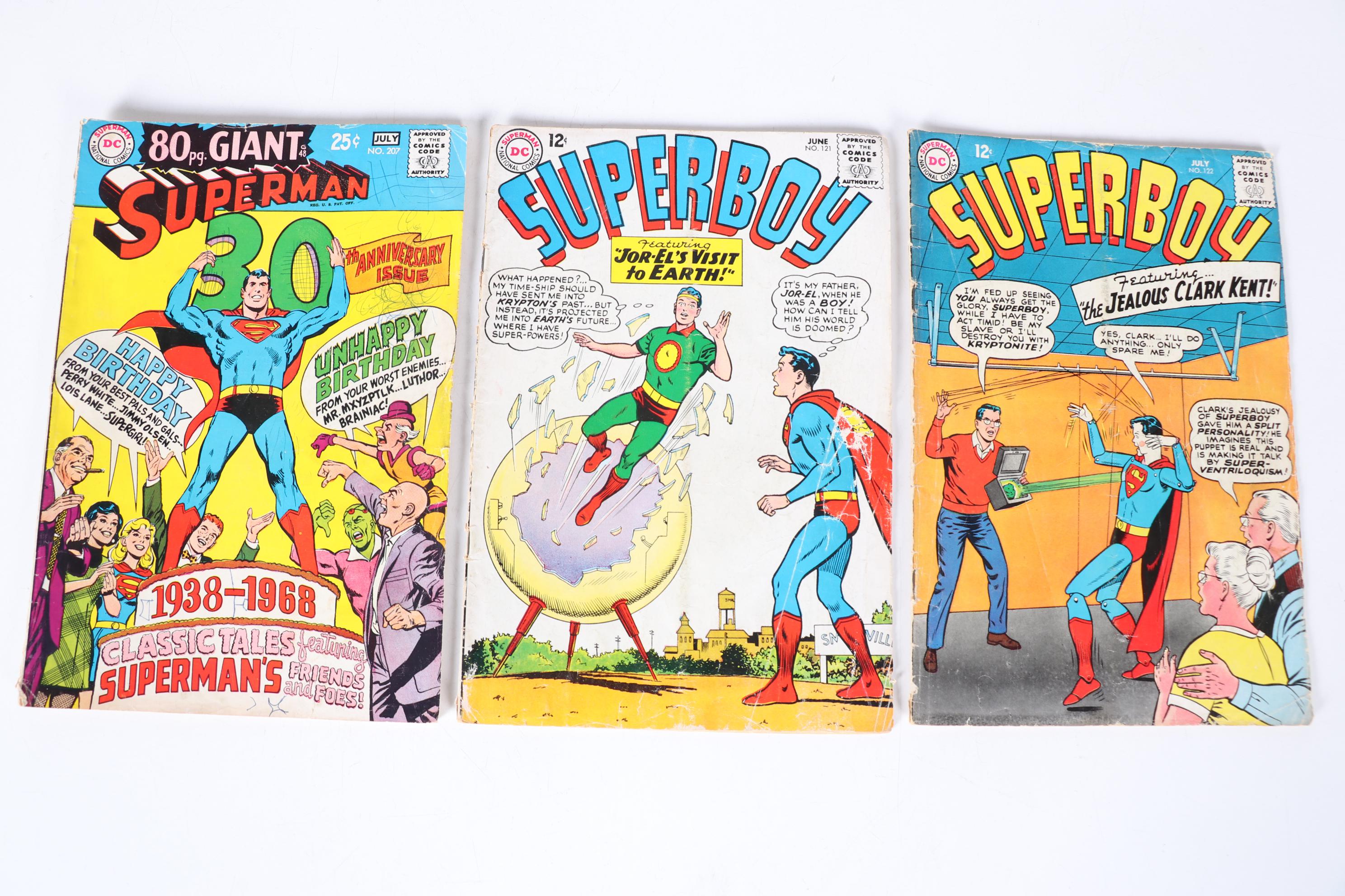 Silver Age DC Comics Featuring #207 30th Anniversary of Superman and More Comics
