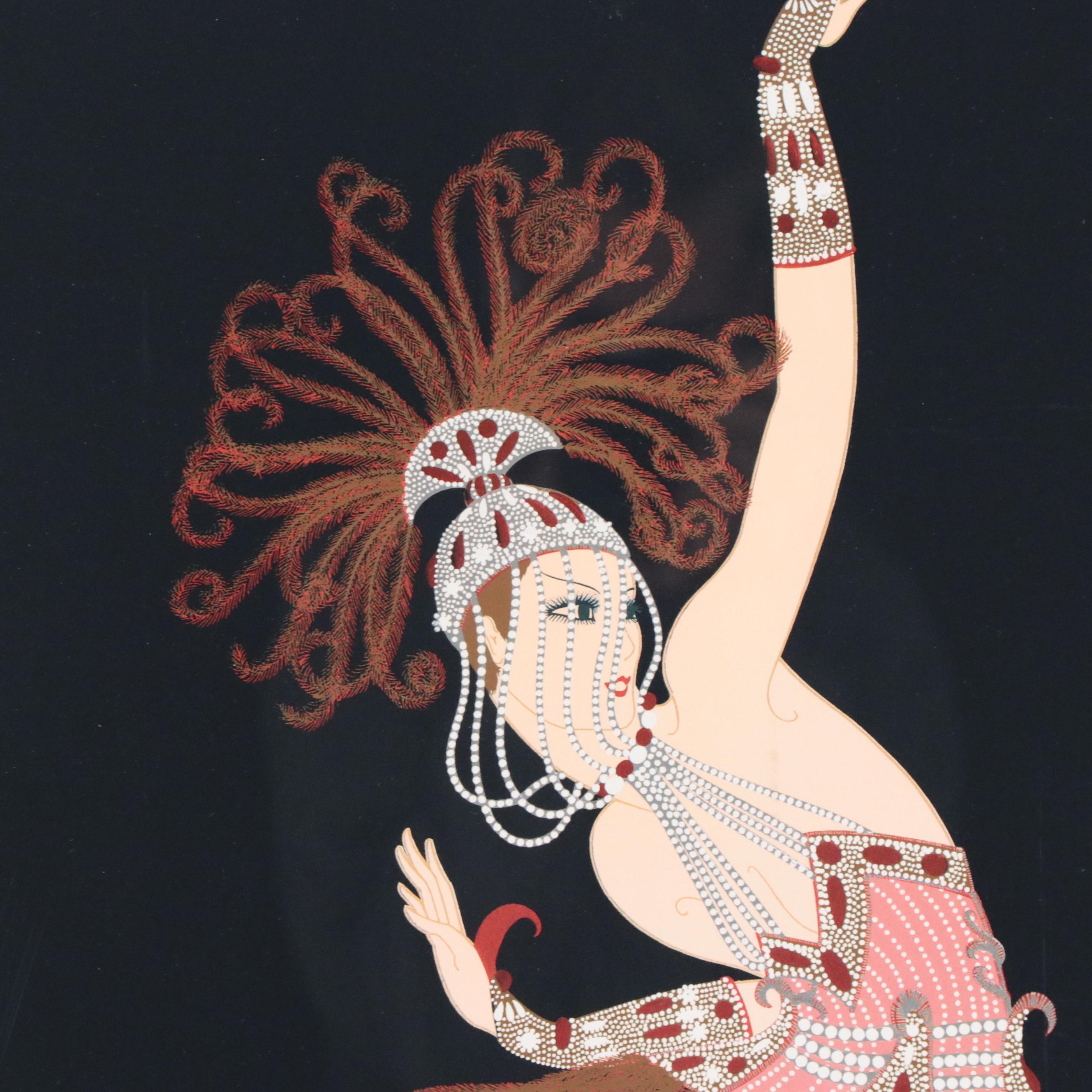 Offset Lithograph After Erté "Firebird," 1995