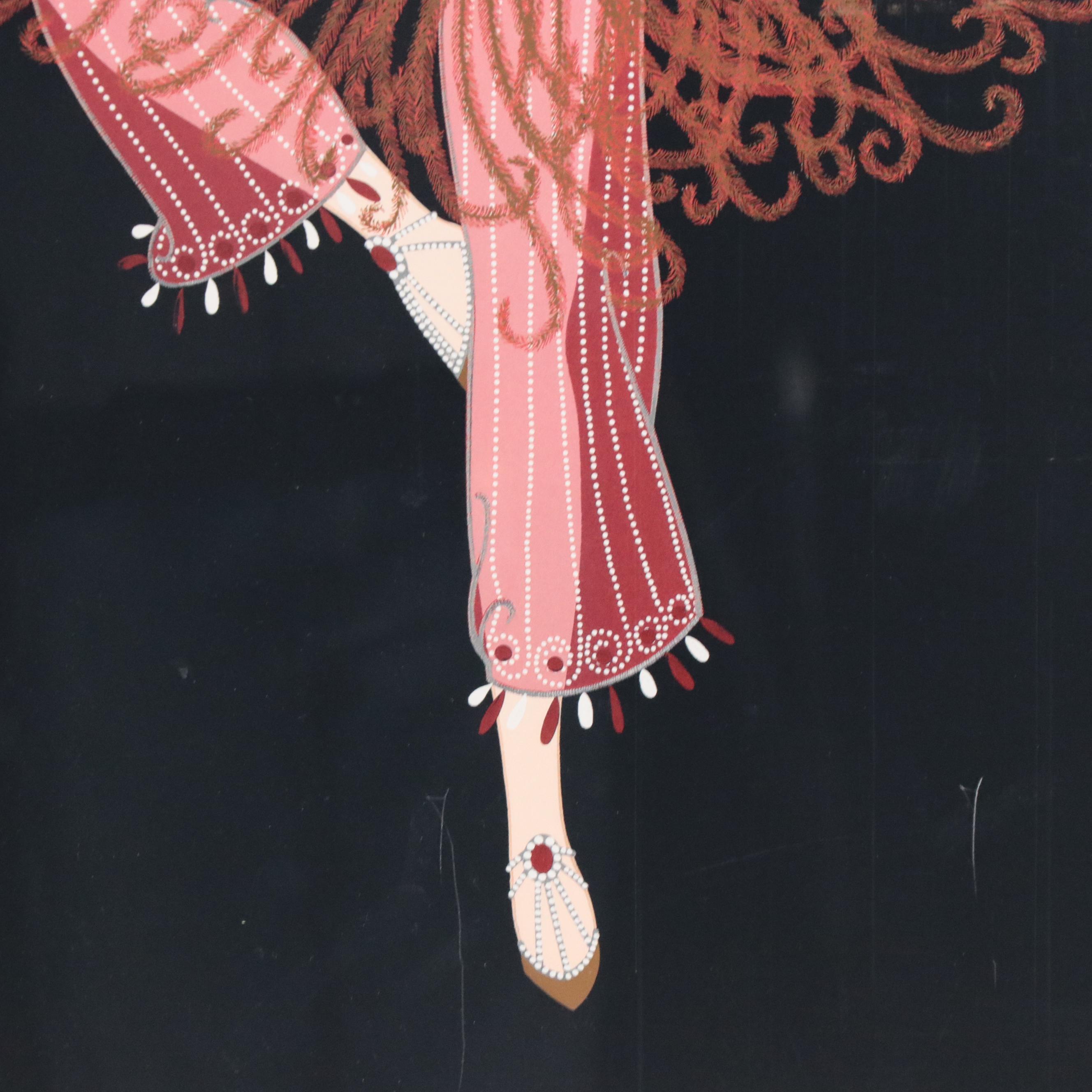 Offset Lithograph After Erté "Firebird," 1995