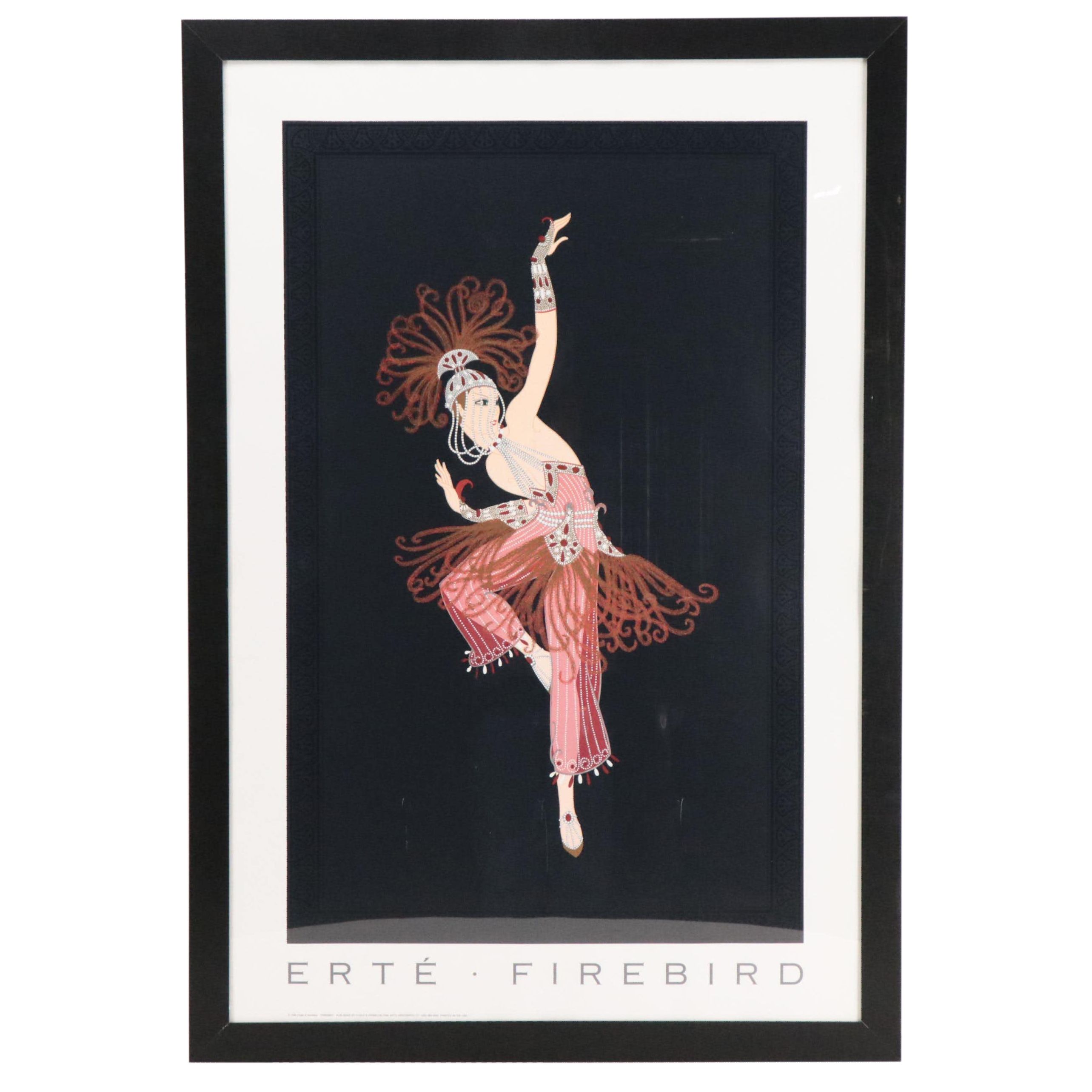 Offset Lithograph After Erté "Firebird," 1995