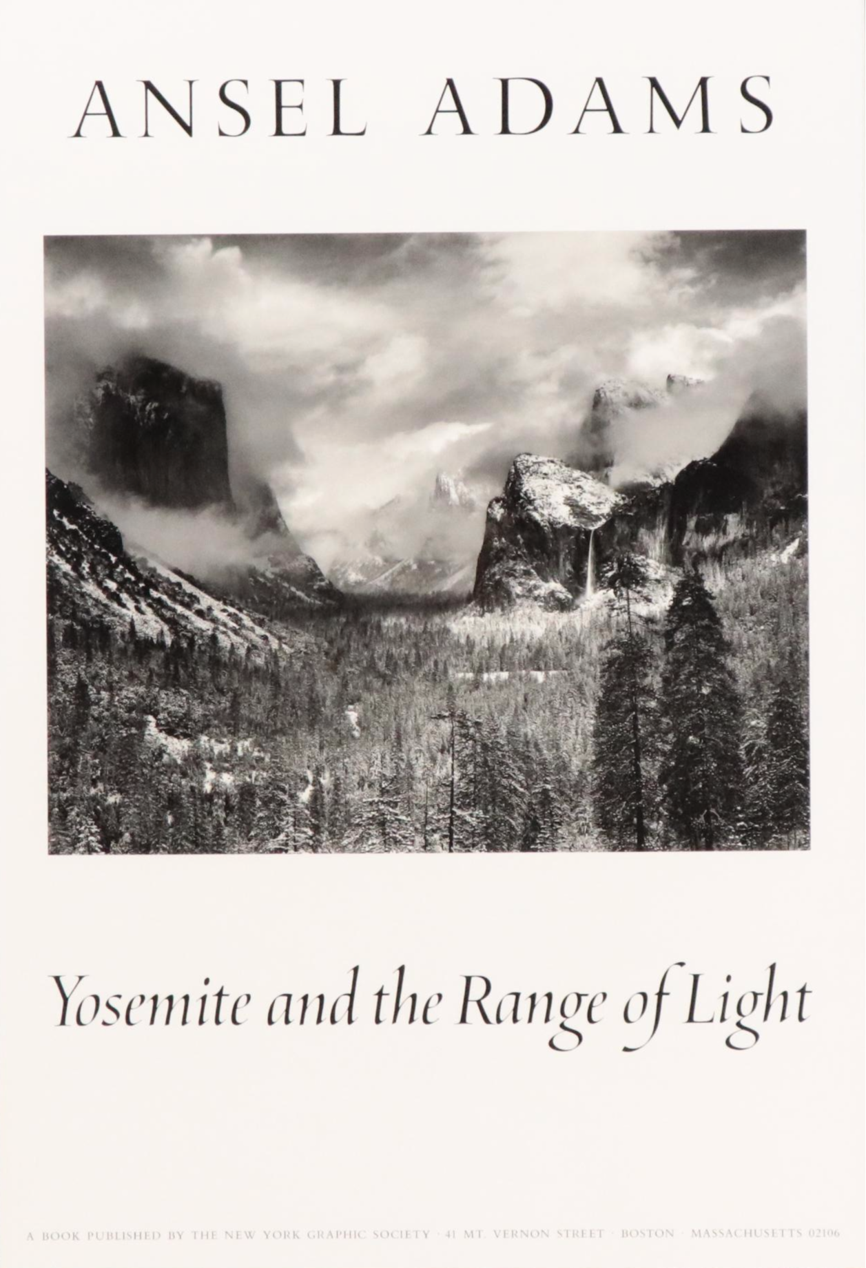 Offset Lithograph After Ansel Adams of Yosemite National Park