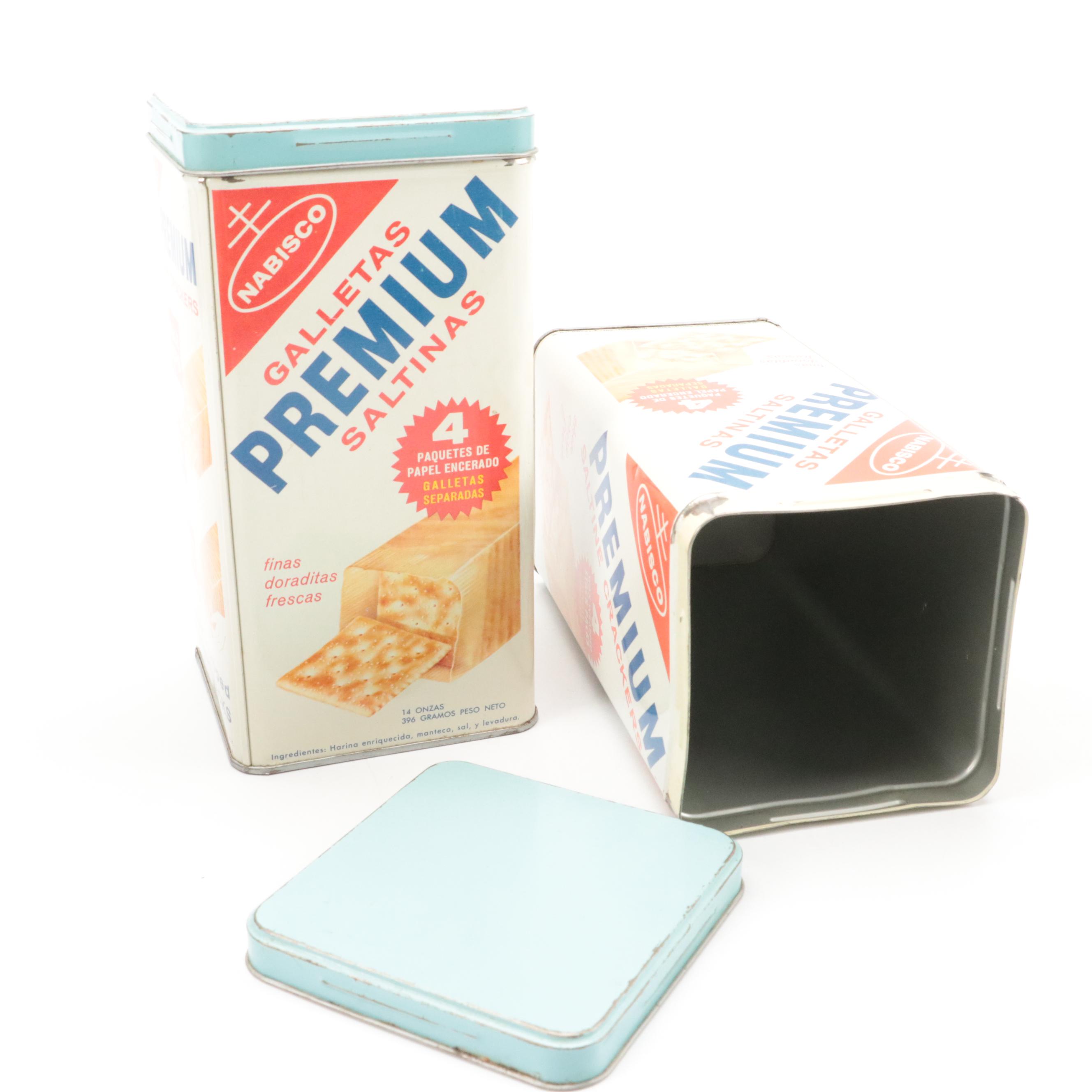 Saltines, Bisquick, Droste's Cocoa and More Tin Litho Canisters EBTH